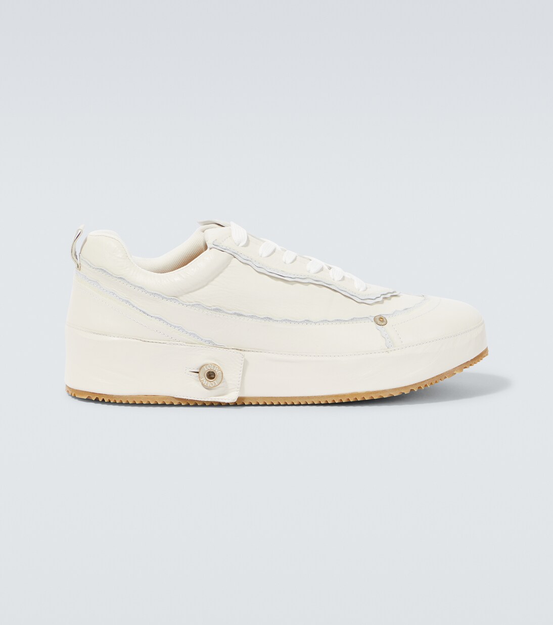 Deconstructed leather sneakers | Loewe