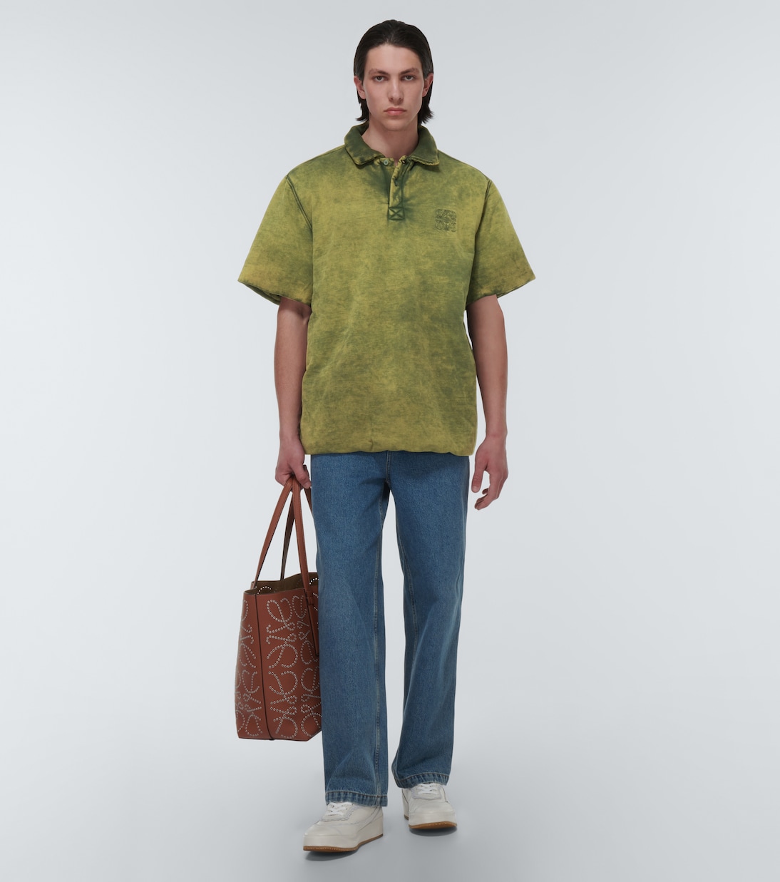 Deconstructed leather sneakers | Loewe