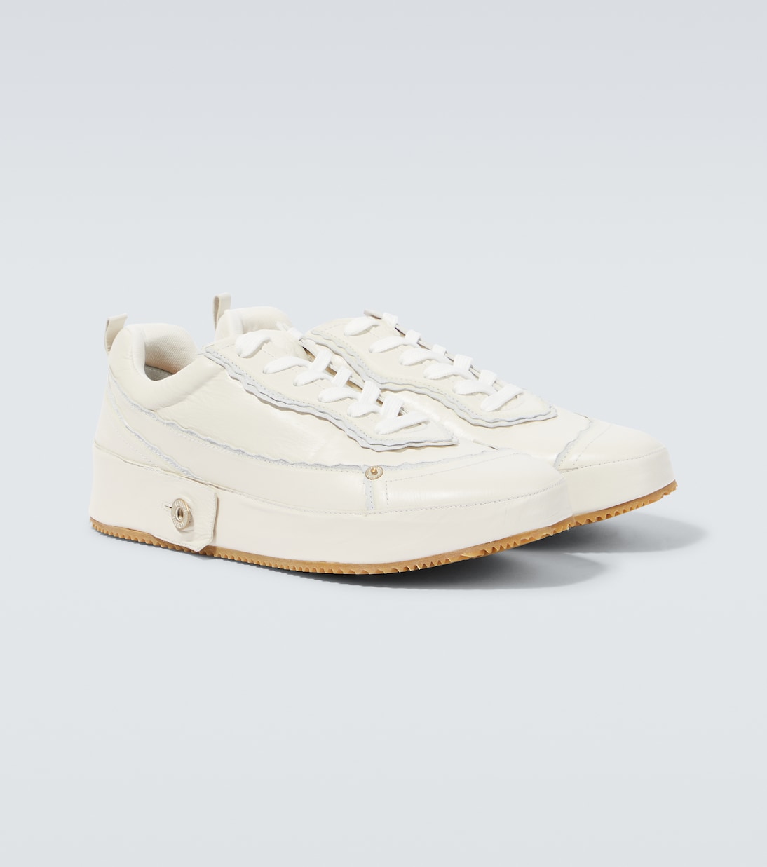 Deconstructed leather sneakers | Loewe