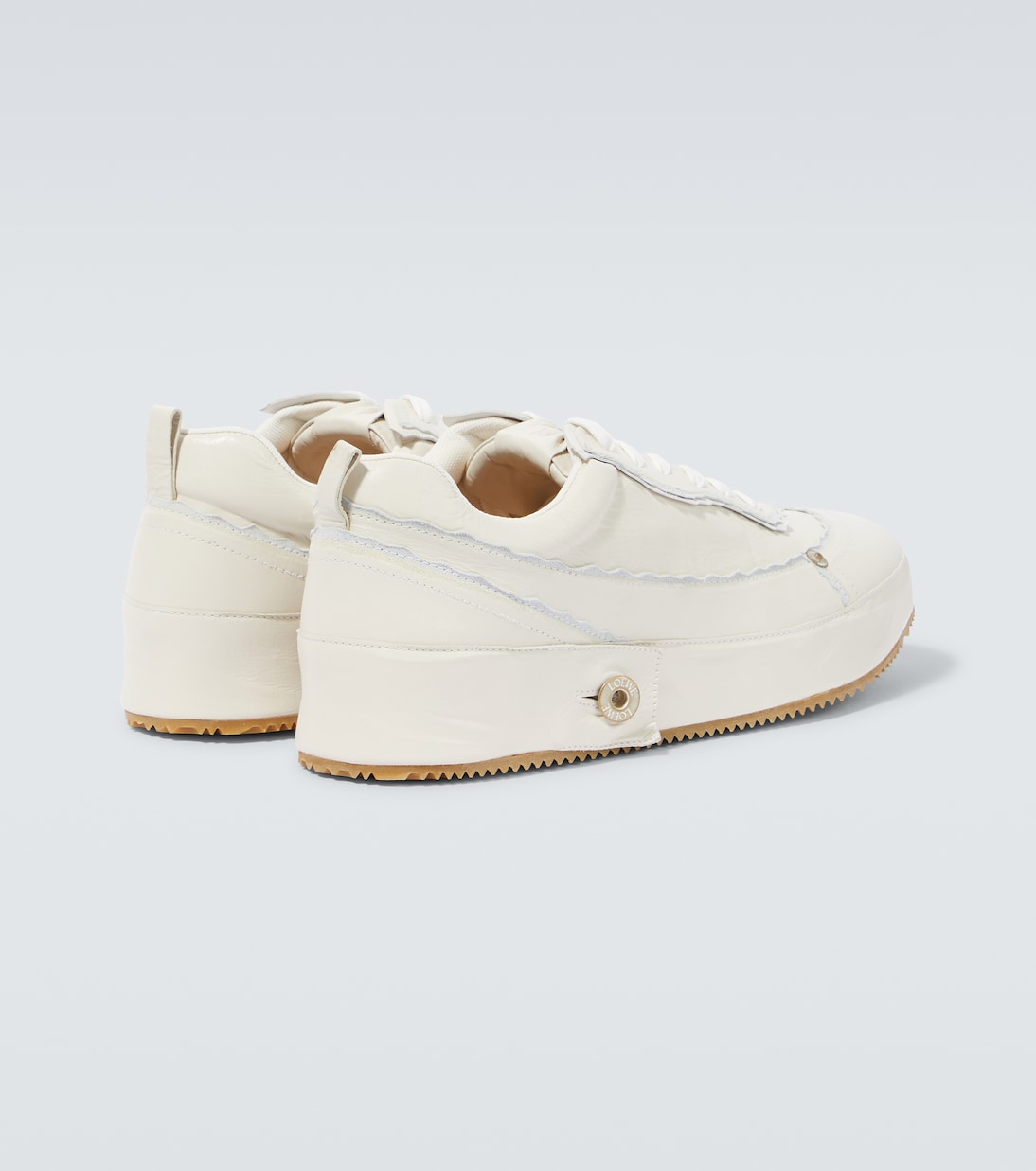 Deconstructed leather sneakers | Loewe