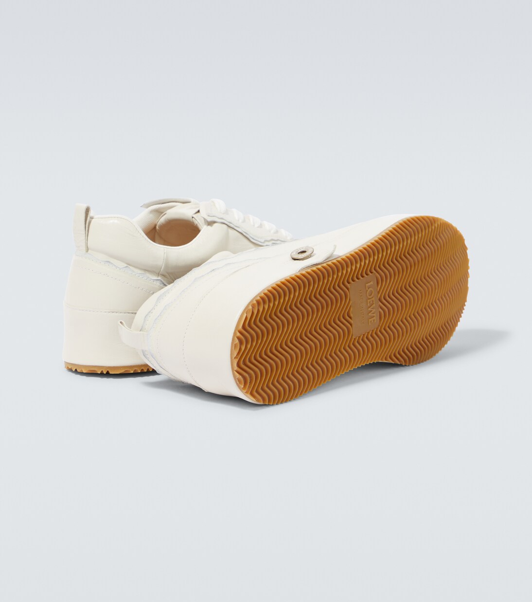 Deconstructed leather sneakers | Loewe