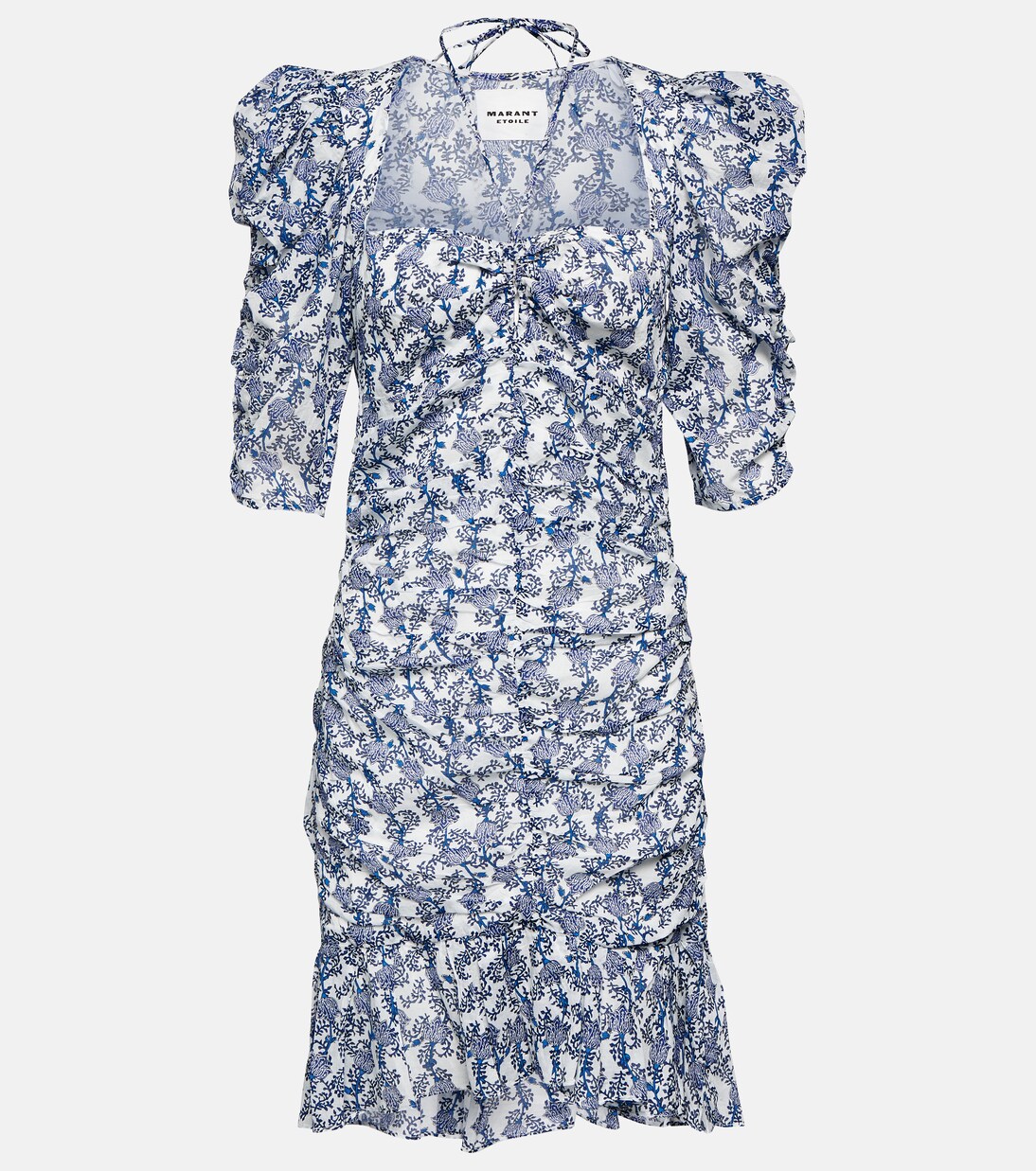 Robe Galdino en coton à fleurs | Marant Etoile