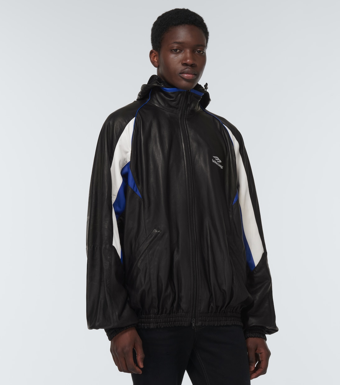 Kapuzenjacke aus Leder | Balenciaga