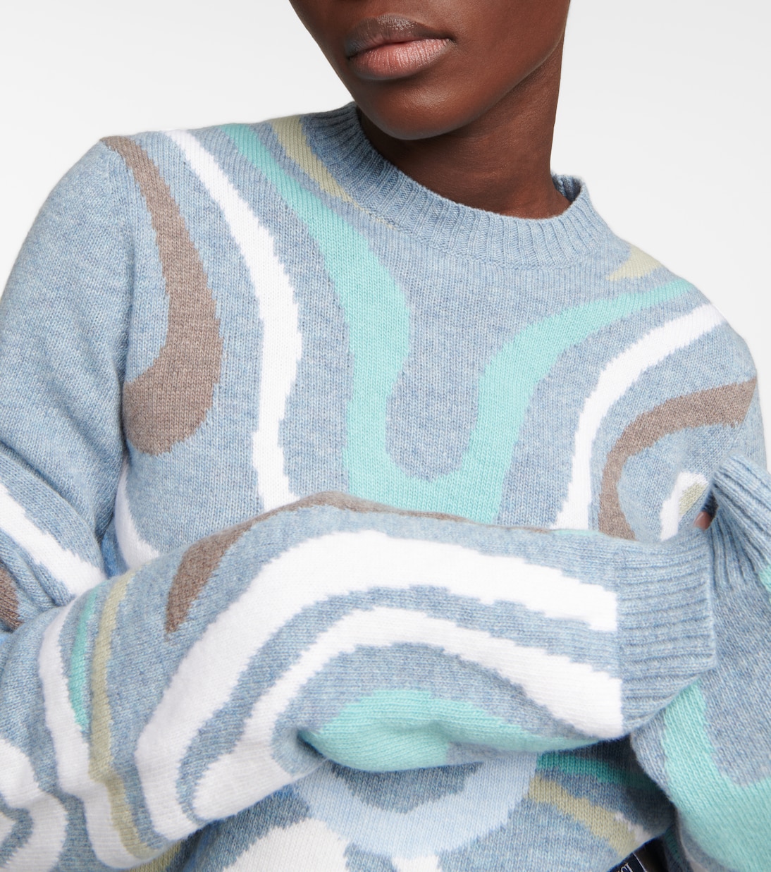 x Fusalp – Pull Marmo intarsia en laine | Pucci