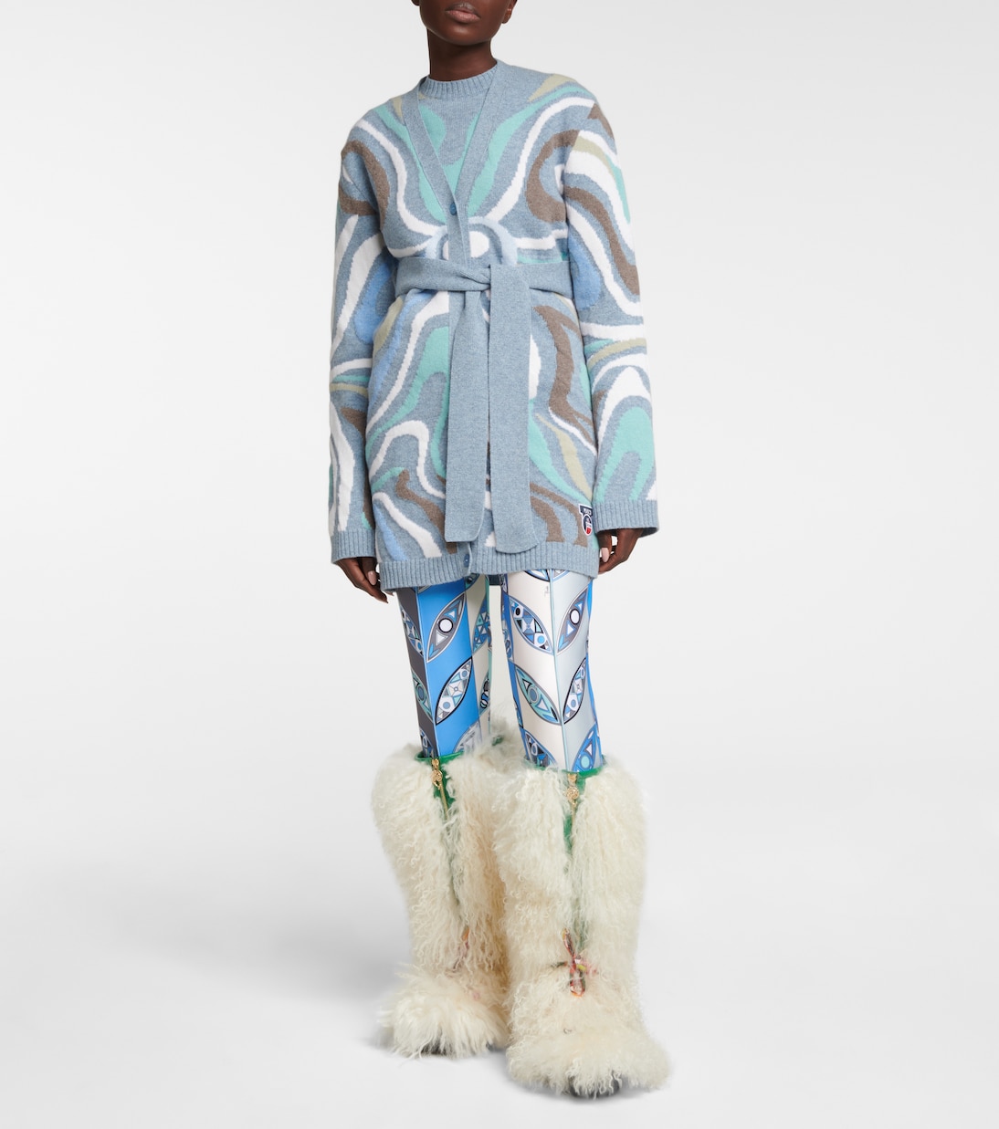 x Fusalp – Pull Marmo intarsia en laine | Pucci