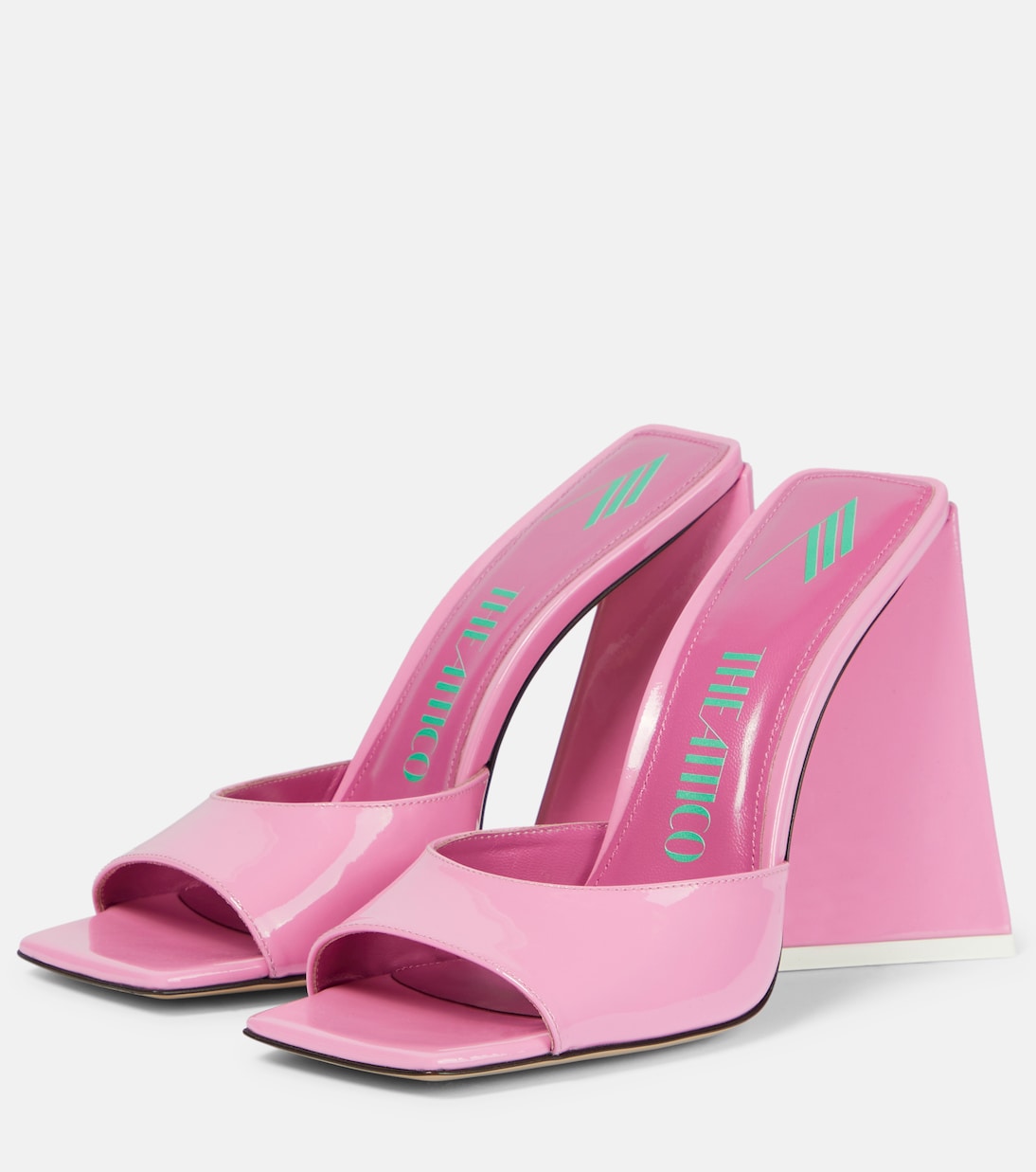 Pantoletten Devon aus Lackleder | The Attico