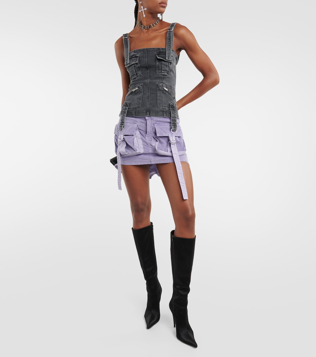 Minirock aus Samt | Blumarine