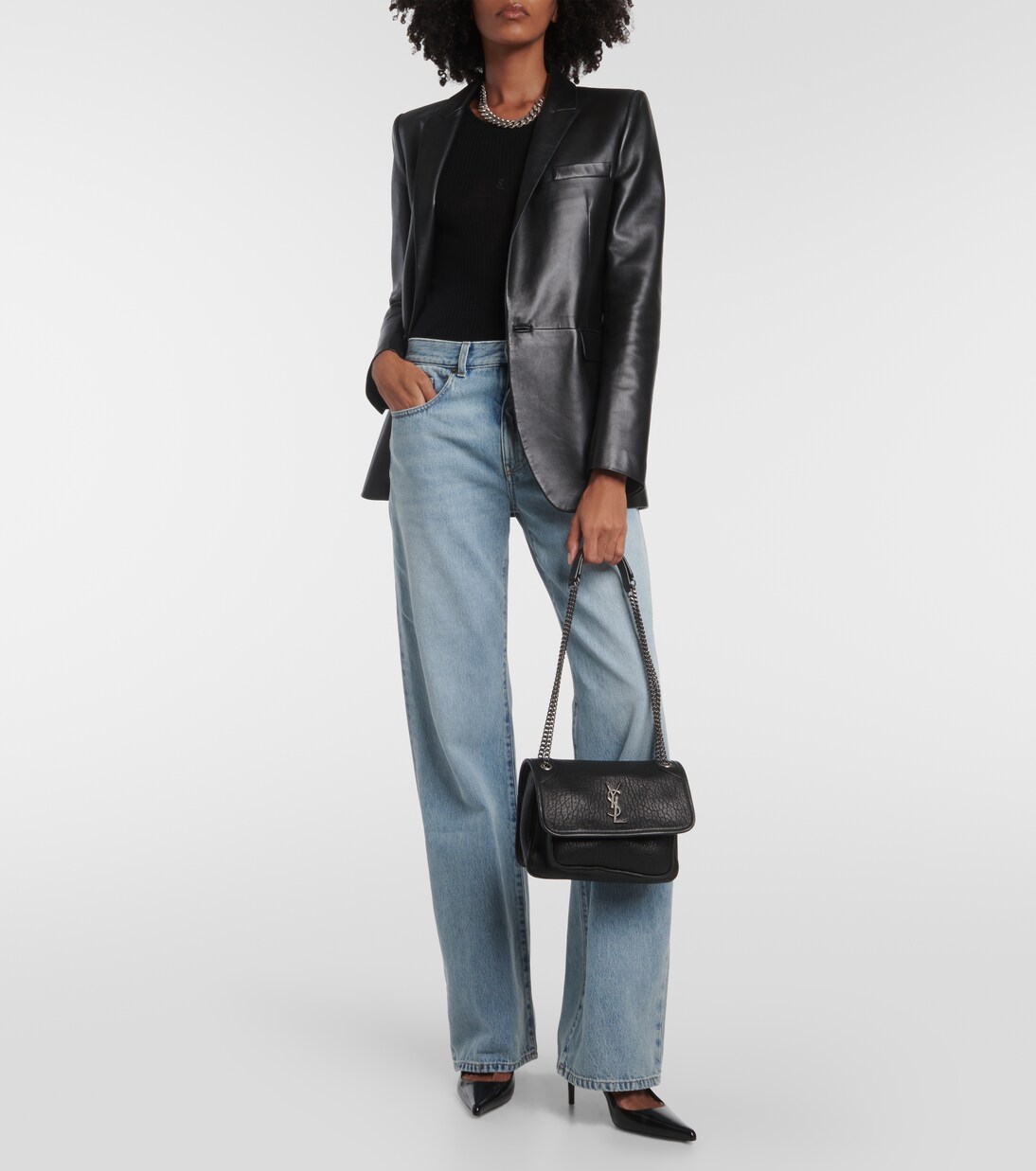 Schultertasche Niki Baby aus Leder | Saint Laurent