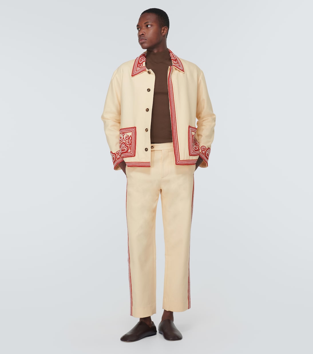 Flora beaded cotton jacket | Bode