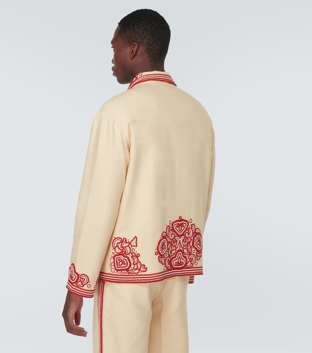 Flora beaded cotton jacket | Bode
