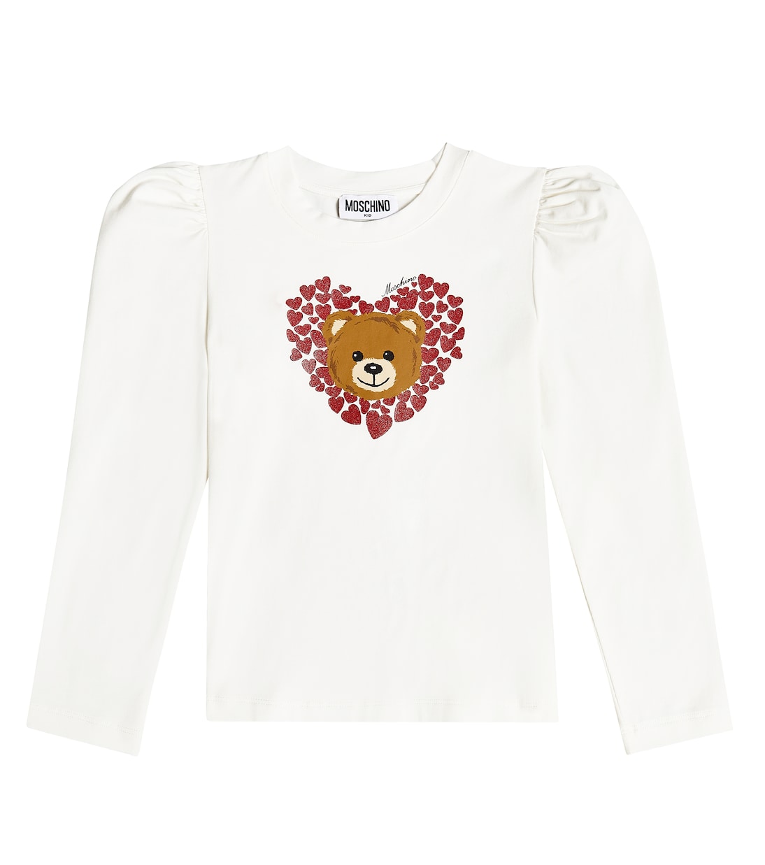 Teddy Bear cotton-blend jersey top | Moschino Kids