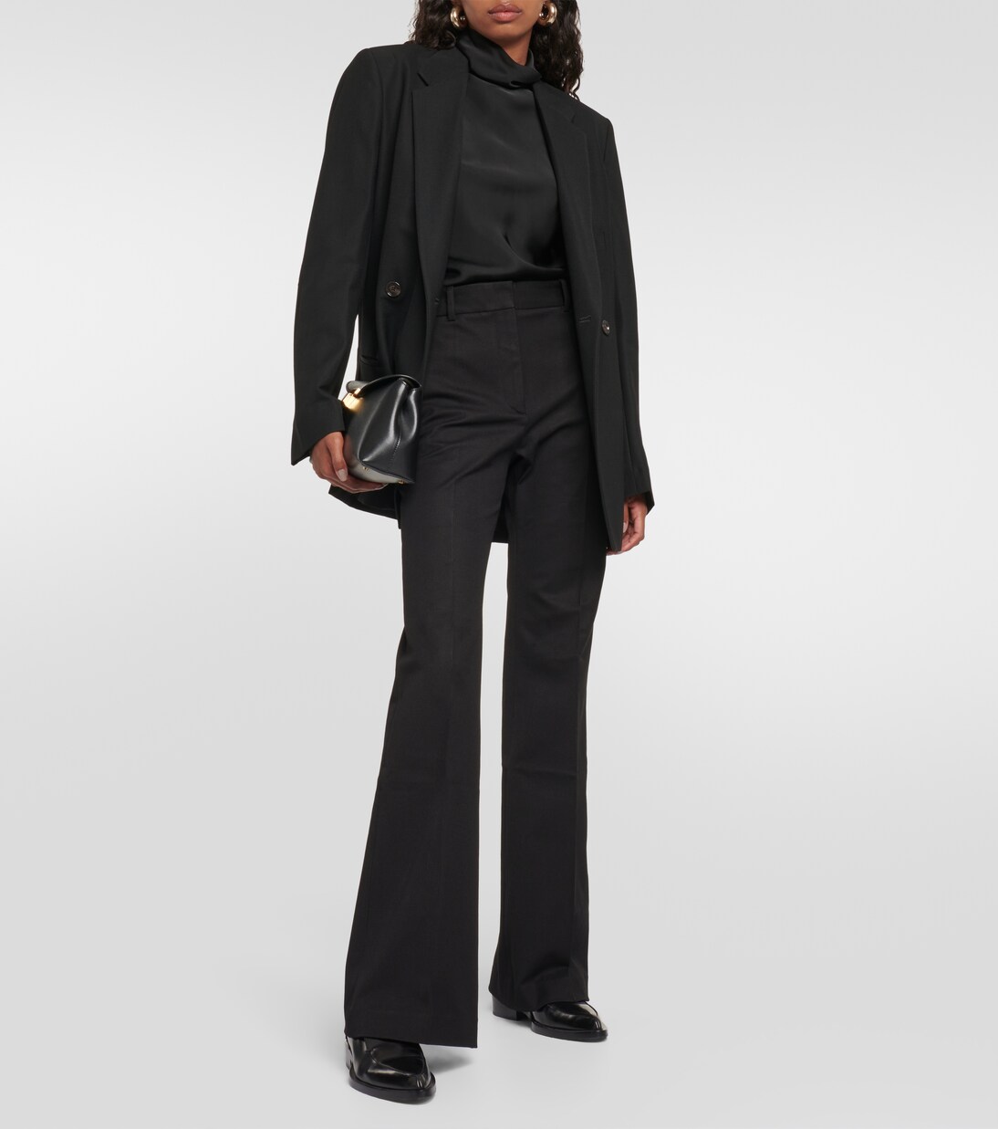 Pantalon évasé Tafira à taille mi-haute | Joseph