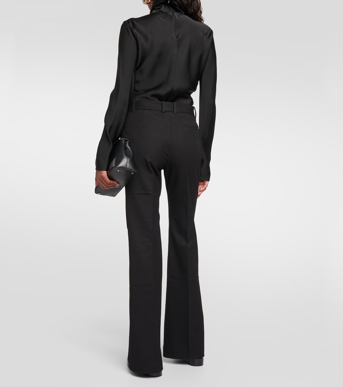 Pantalon évasé Tafira à taille mi-haute | Joseph