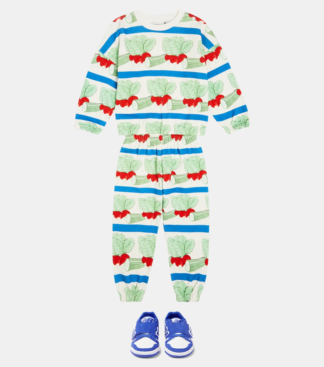 Veggie printed cotton sweatpants  | Mini Rodini