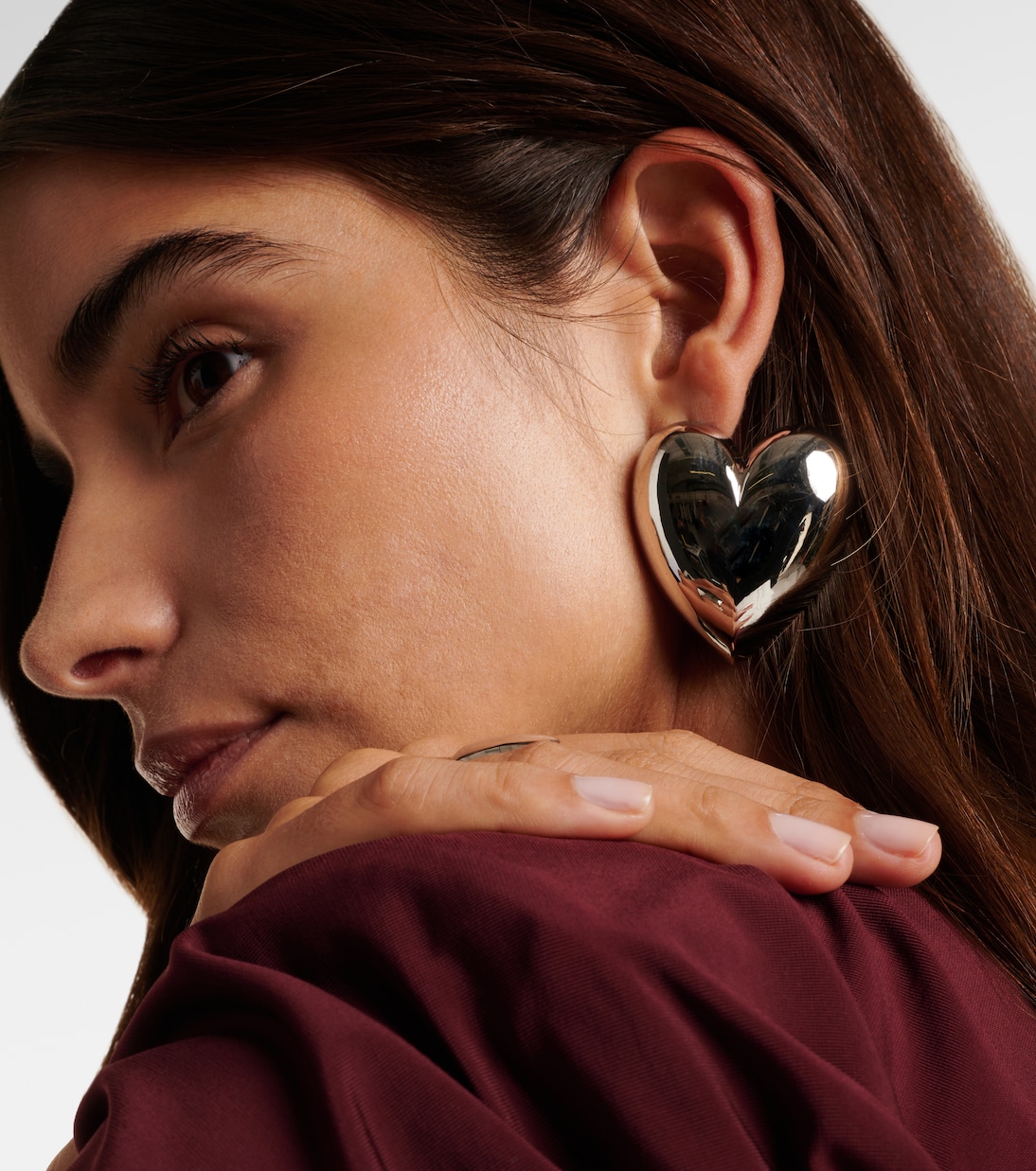 Ohrringe Puffy Heart, 10kt vergoldet | Jennifer Fisher