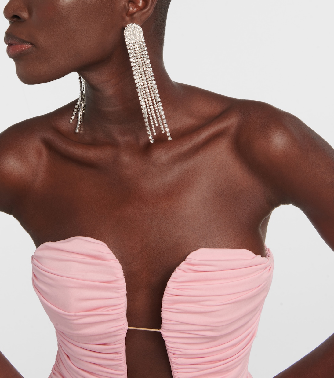 Crystal-embellished drop earrings | Magda Butrym