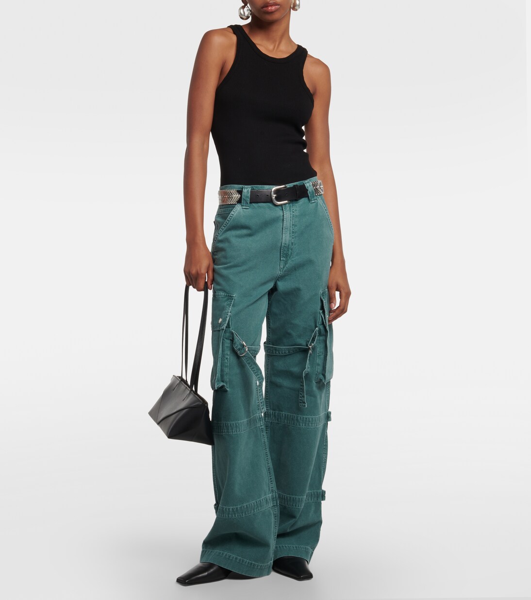 Vivian Strap mid-rise wide-leg jeans | Agolde