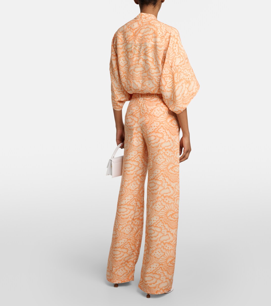 Pantalon en soie à taille mi-haute | Stella McCartney