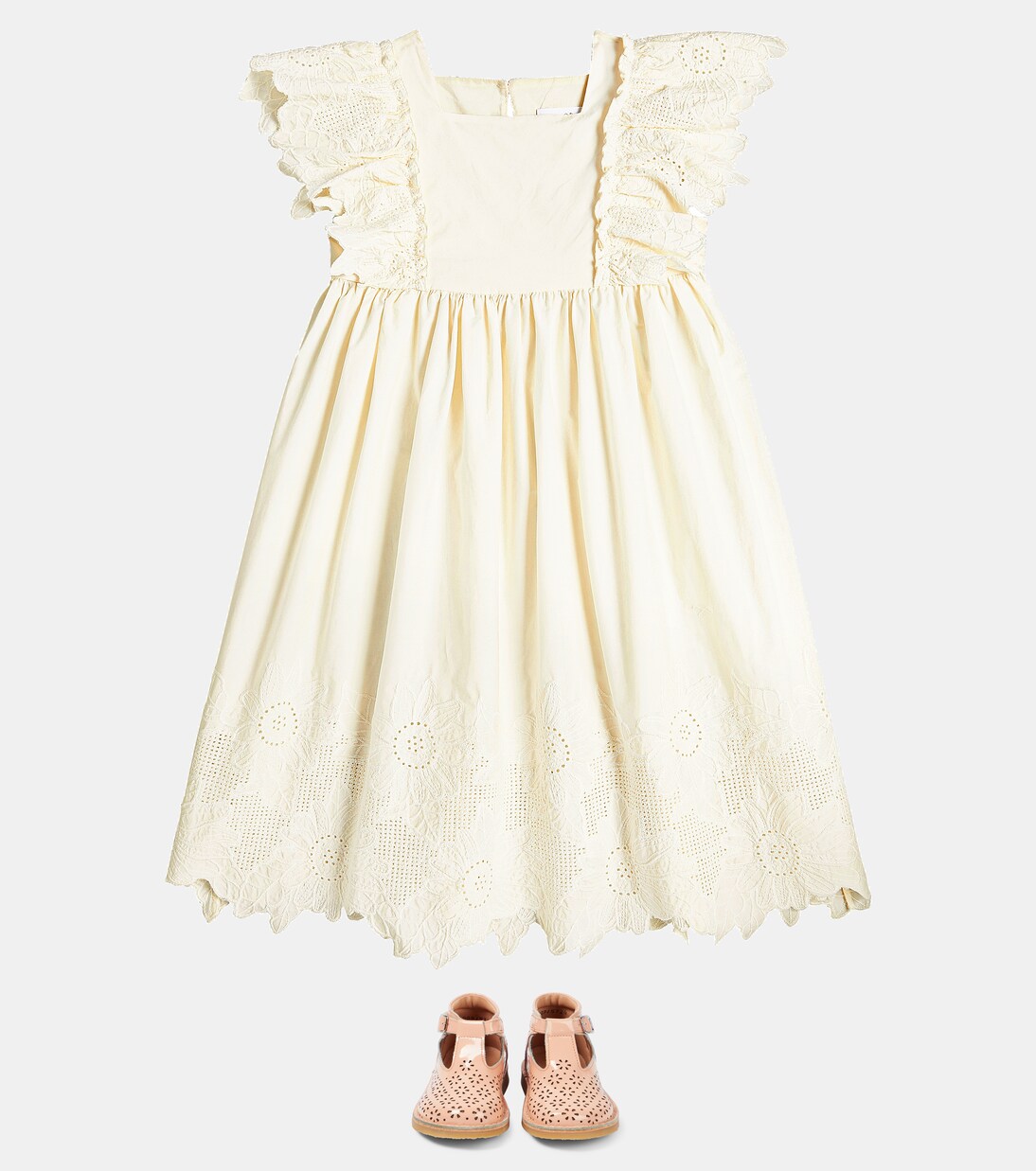 Elena embroidered cotton dress | C'era Una Volta