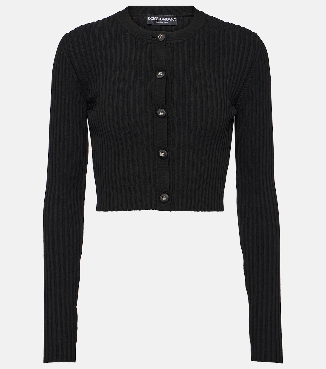 Cropped-Cardigan aus Rippstrick | Dolce&Gabbana