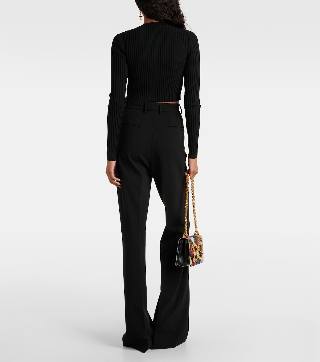 Cropped-Cardigan aus Rippstrick | Dolce&Gabbana