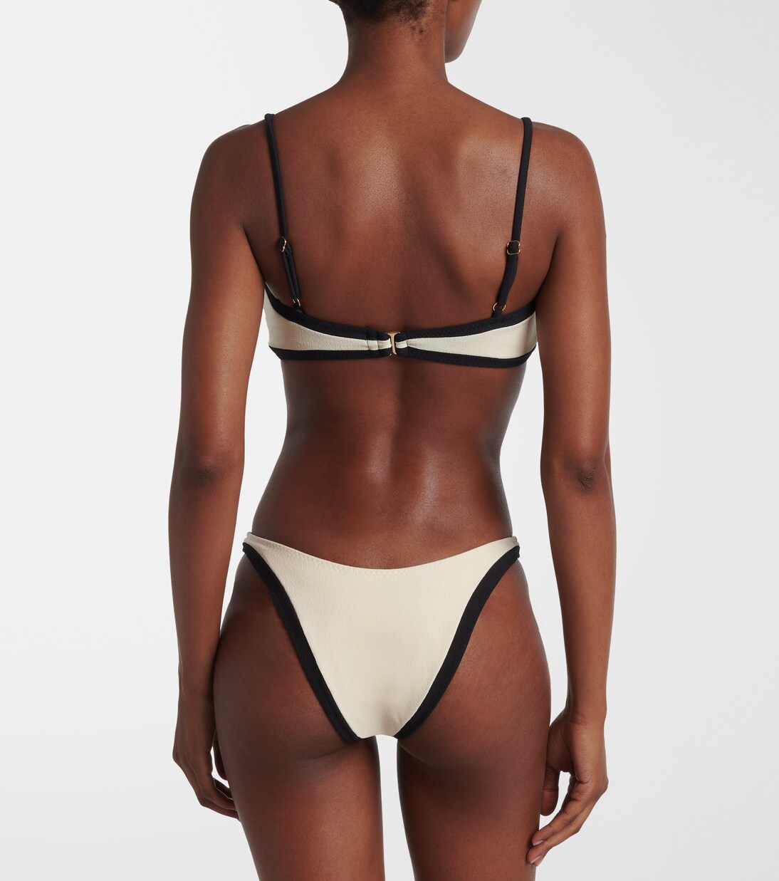 Colorblocked bandeau bikini top | Same