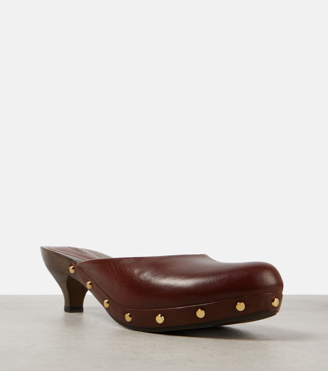 Judith studded leather clogs | Chloé