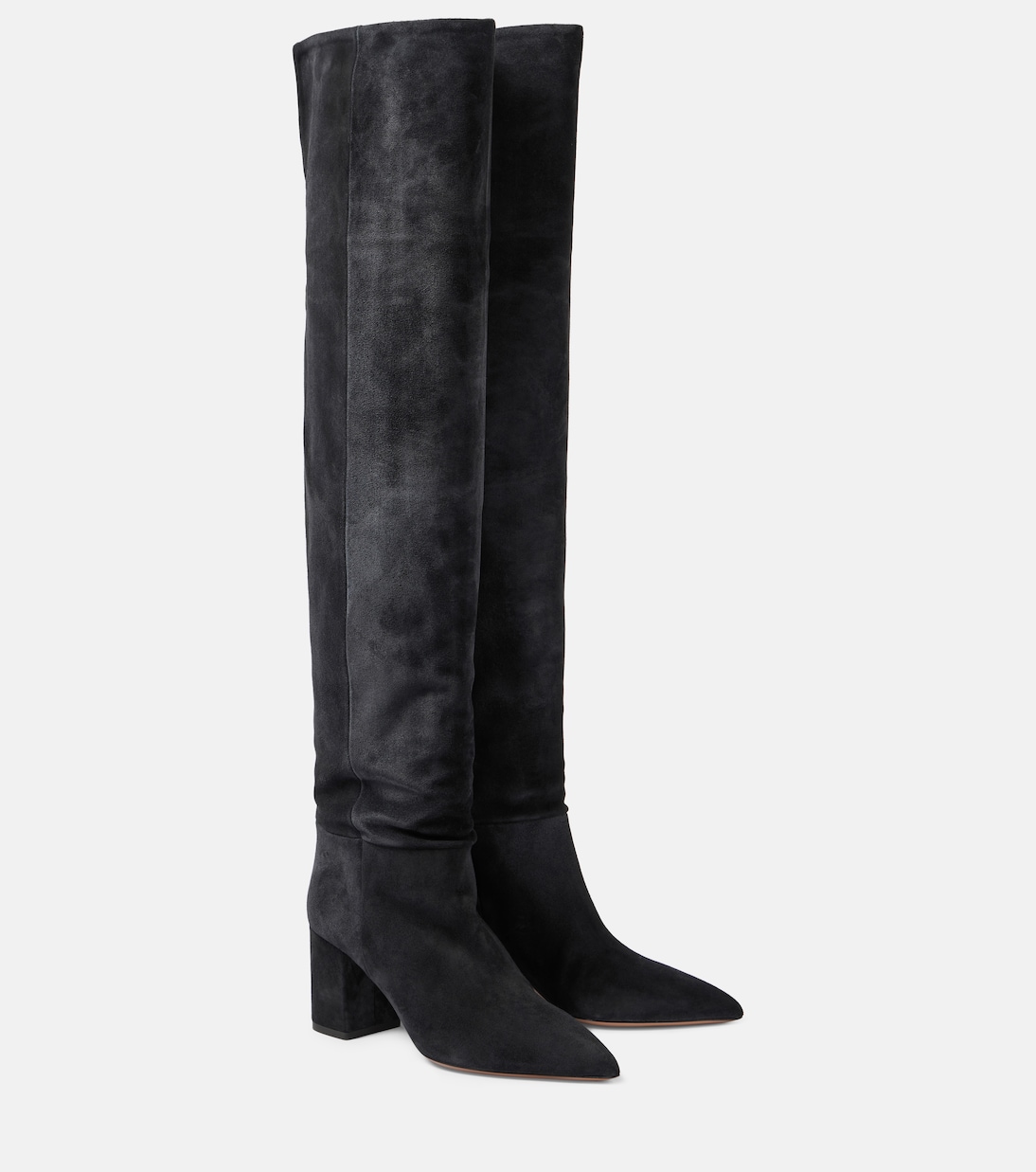 Overknee-Stiefel Anja aus Veloursleder | Paris Texas