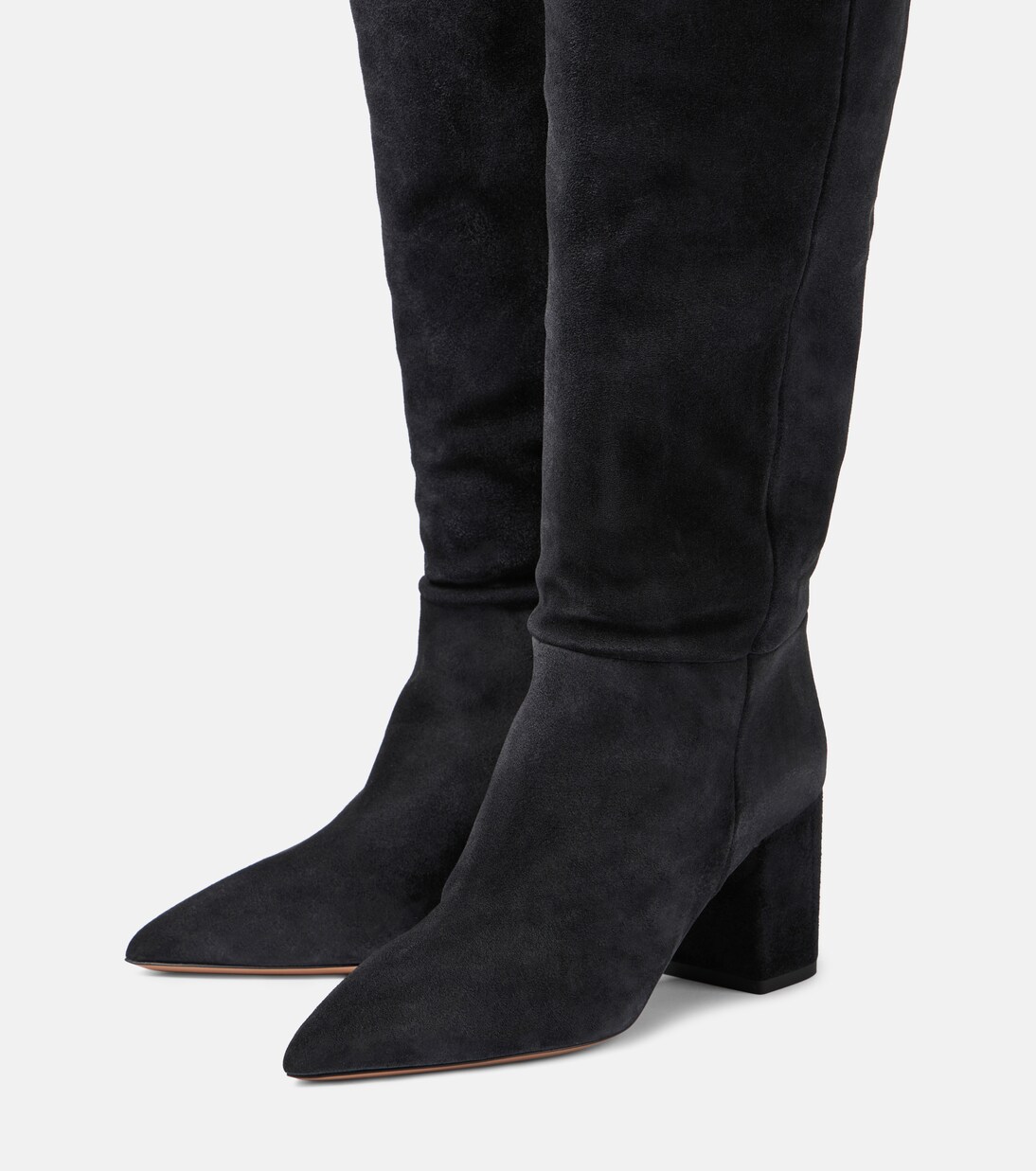 Overknee-Stiefel Anja aus Veloursleder | Paris Texas