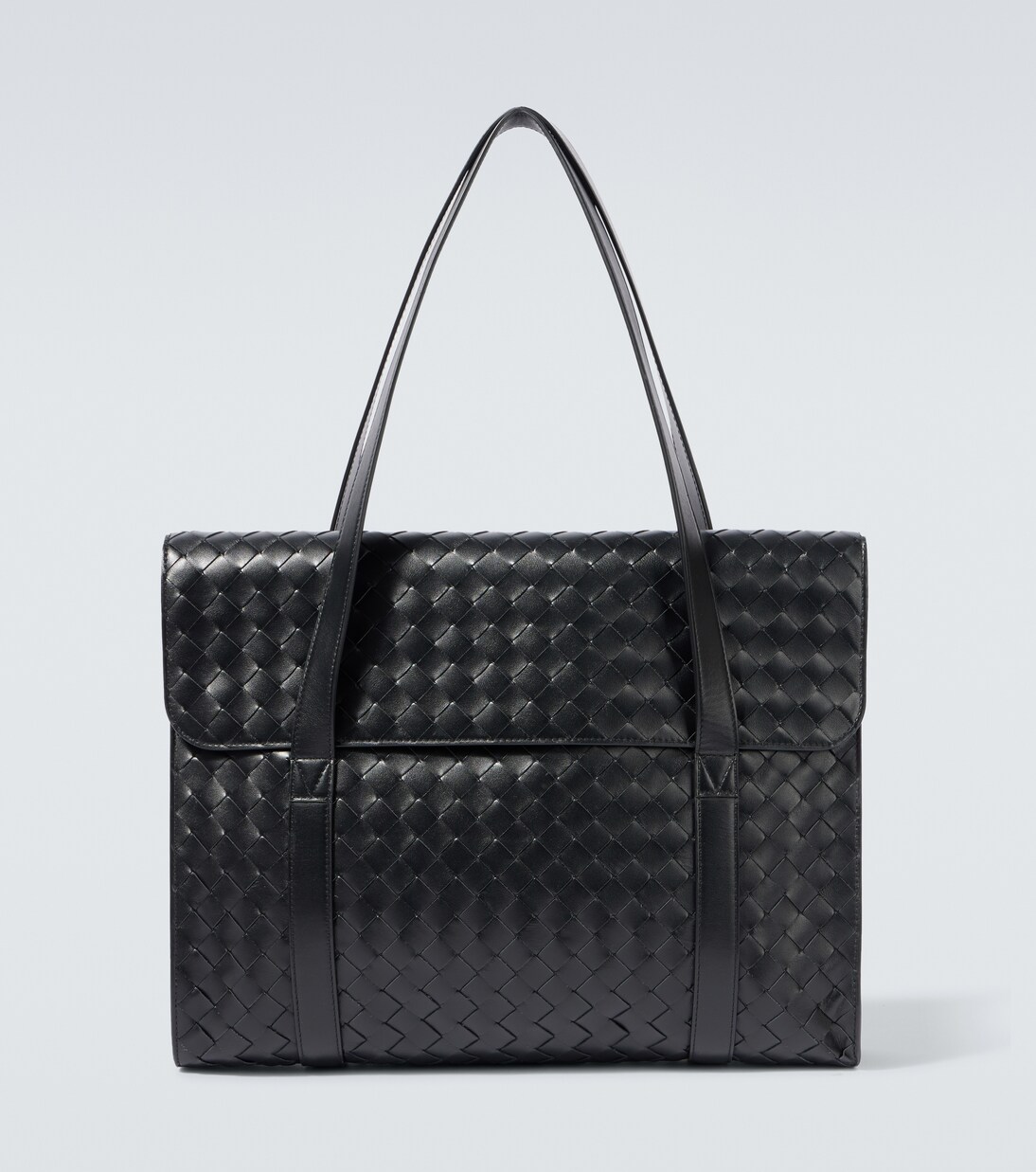 Classic Portfolio Intrecciato leather messenger bag | Bottega Veneta