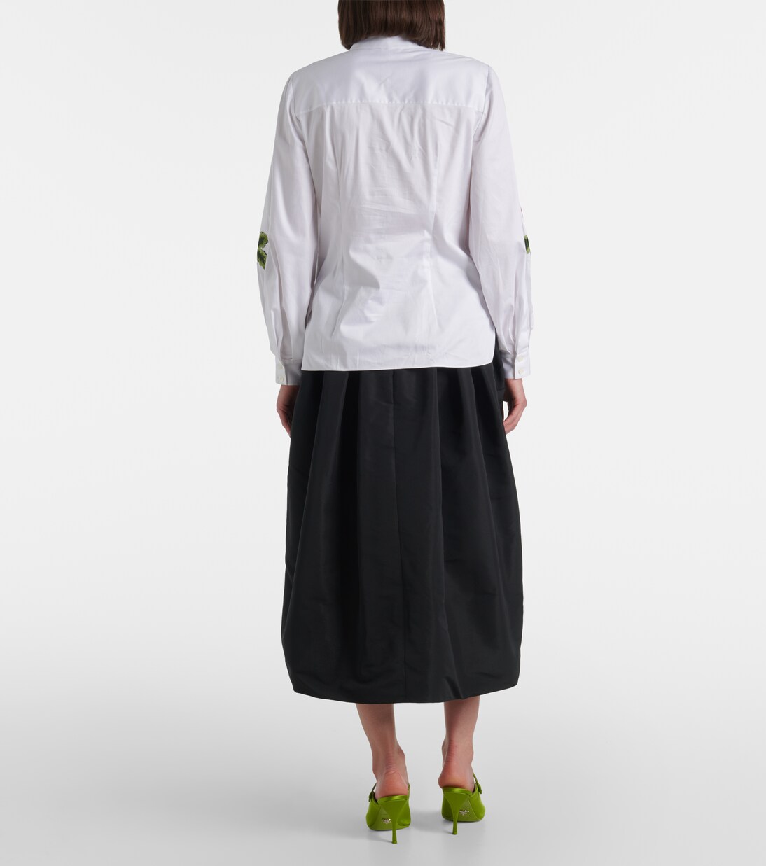 Bestickte Bluse aus einem Baumwollgemisch | Carolina Herrera