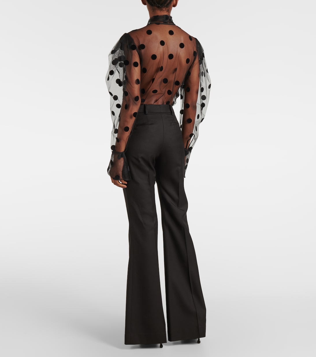 Schlaghose aus Woll-Gabardine | Nina Ricci