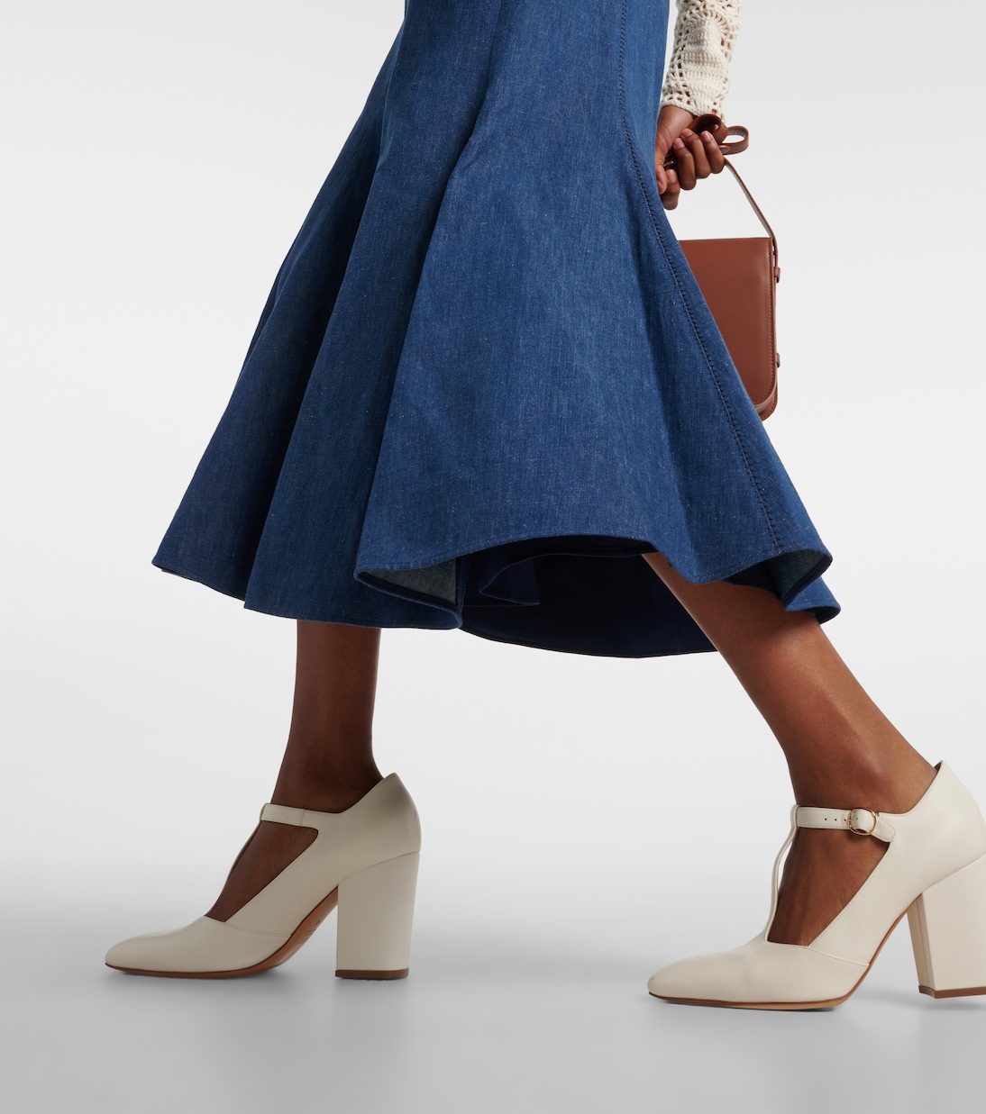 Midirock Amy aus Baumwolle und Leinen | Gabriela Hearst