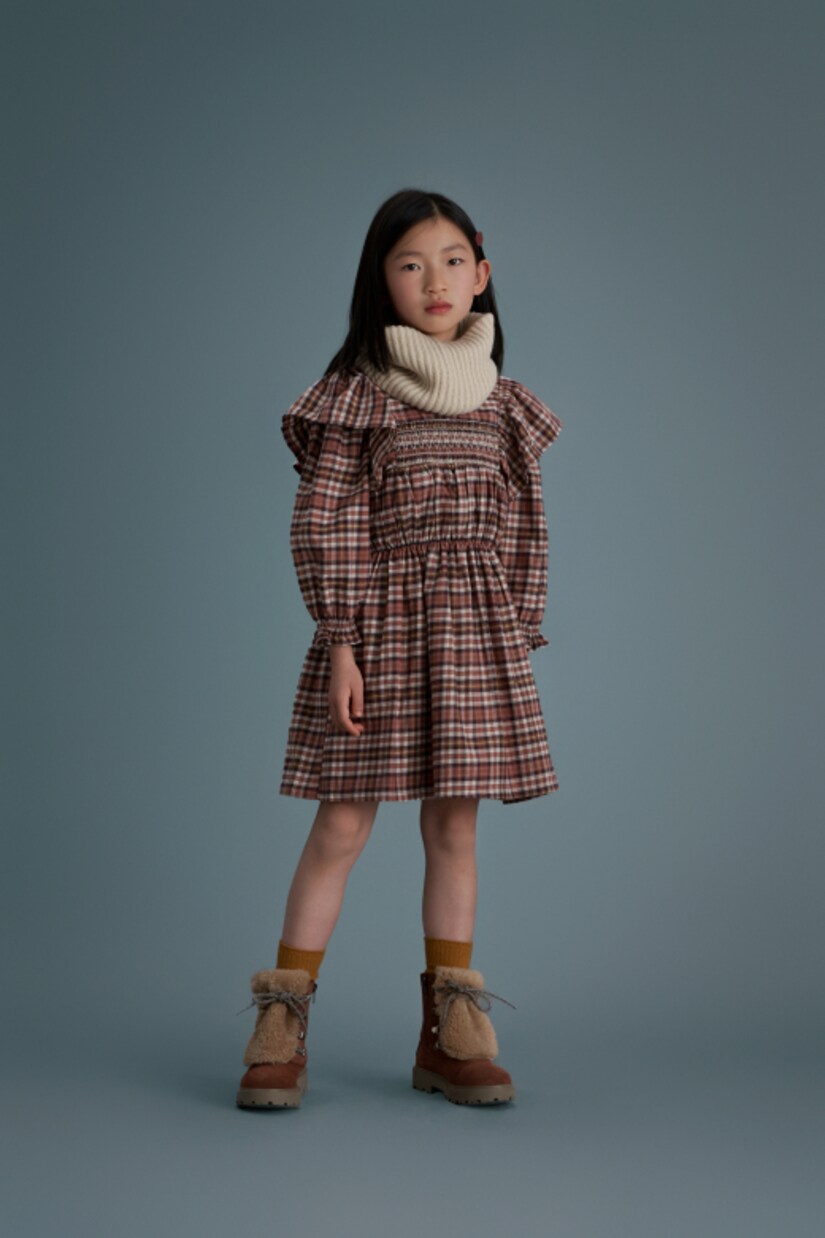 Robe Alice en coton à carreaux | C'era Una Volta