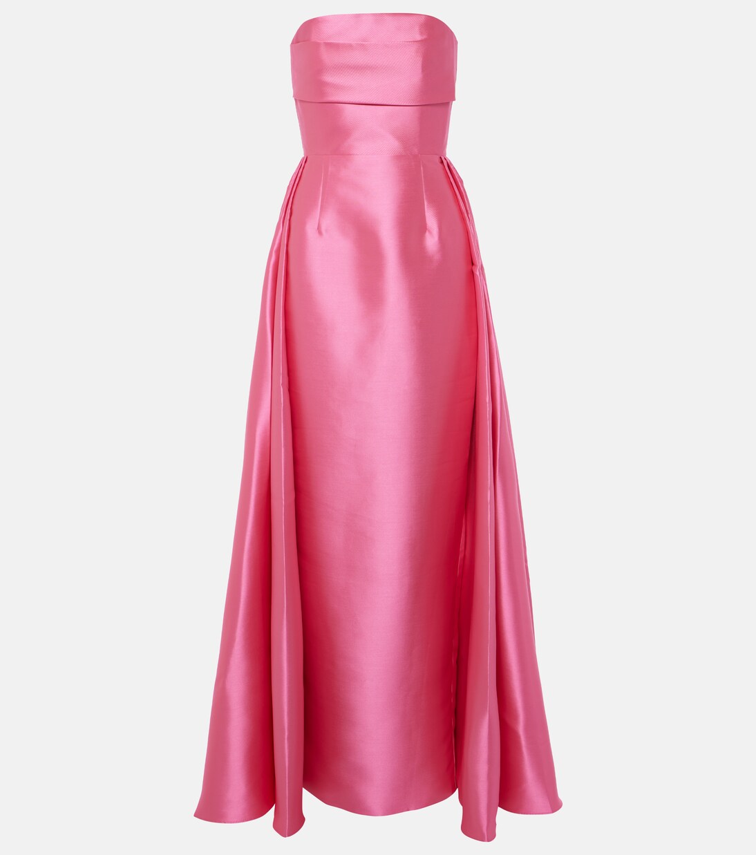 Strapless satin twill gown | Solace London