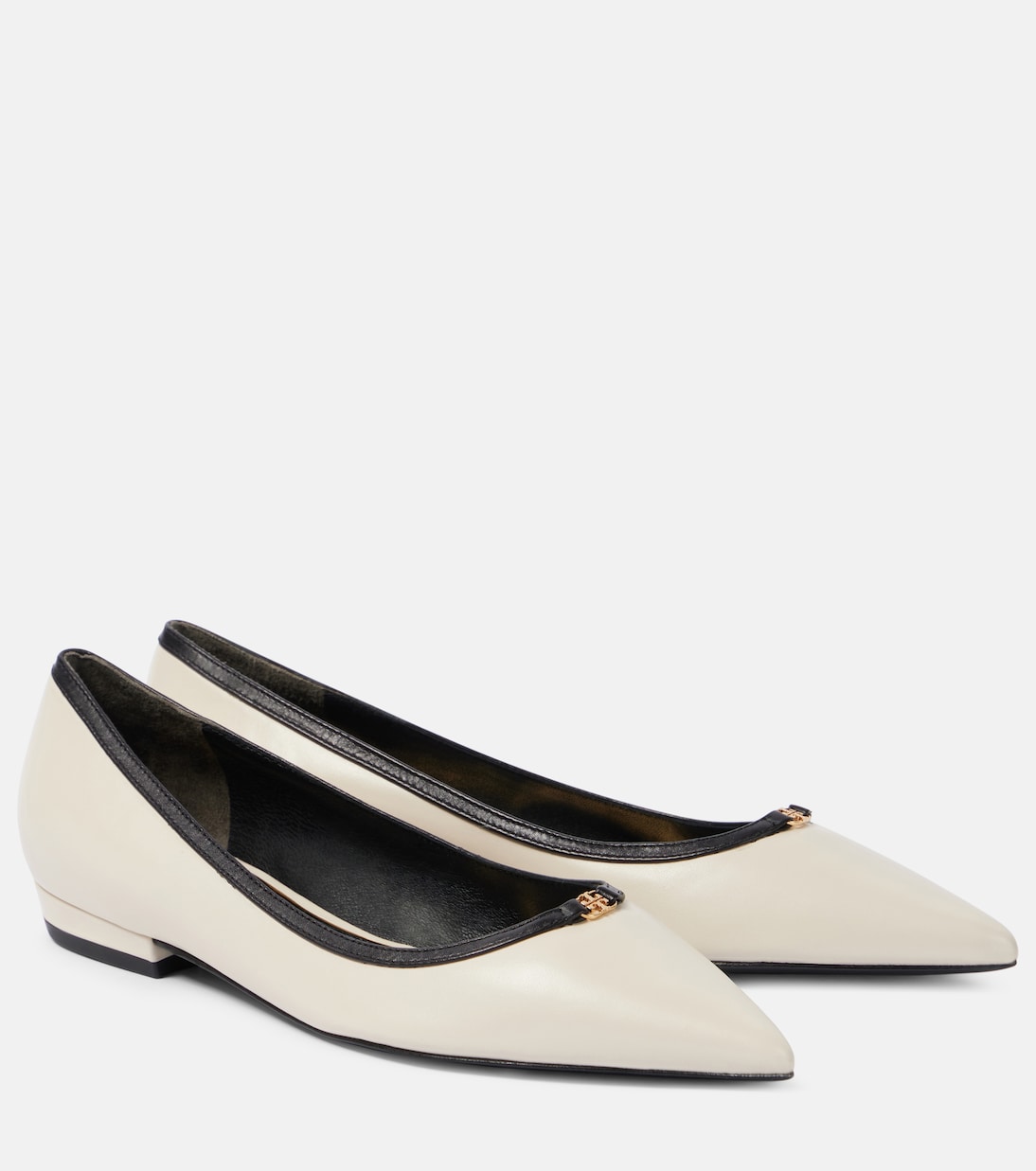 Double T leather ballet flats | Tory Burch