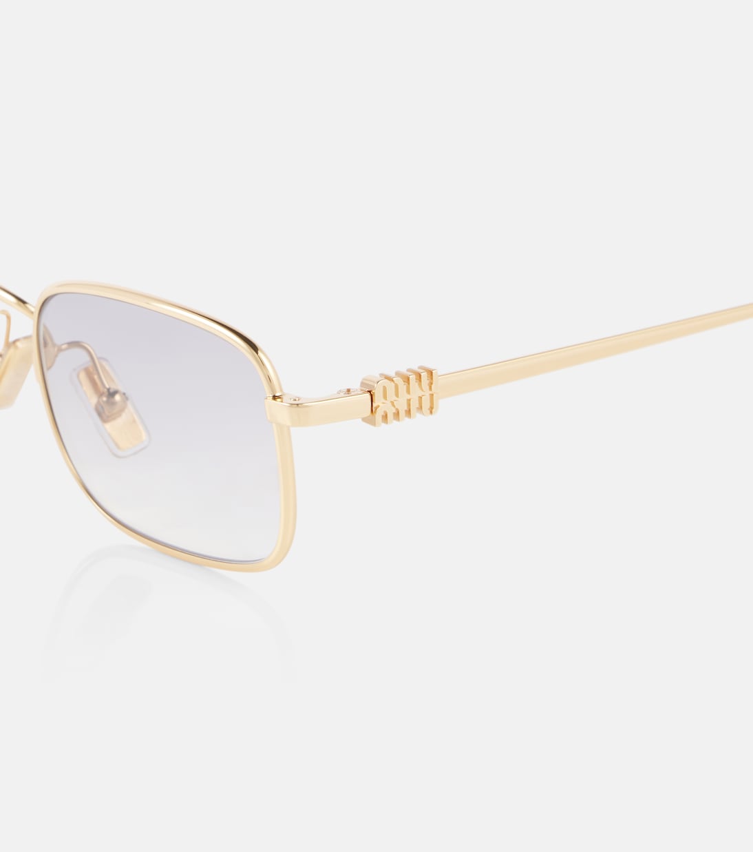 Logo rectangular sunglasses | Miu Miu