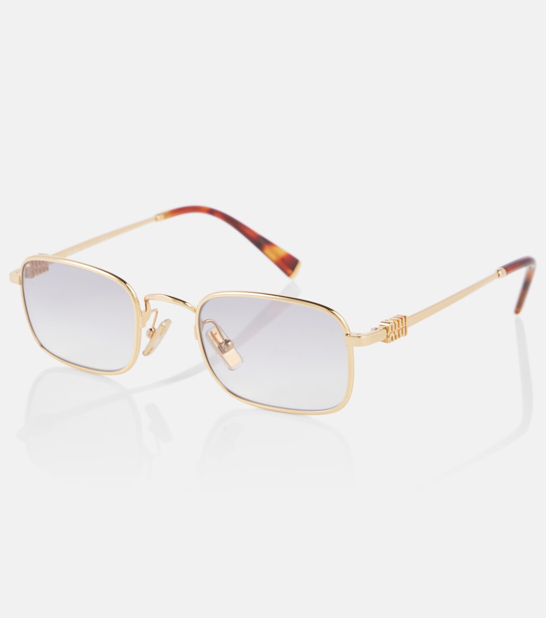 Logo rectangular sunglasses | Miu Miu