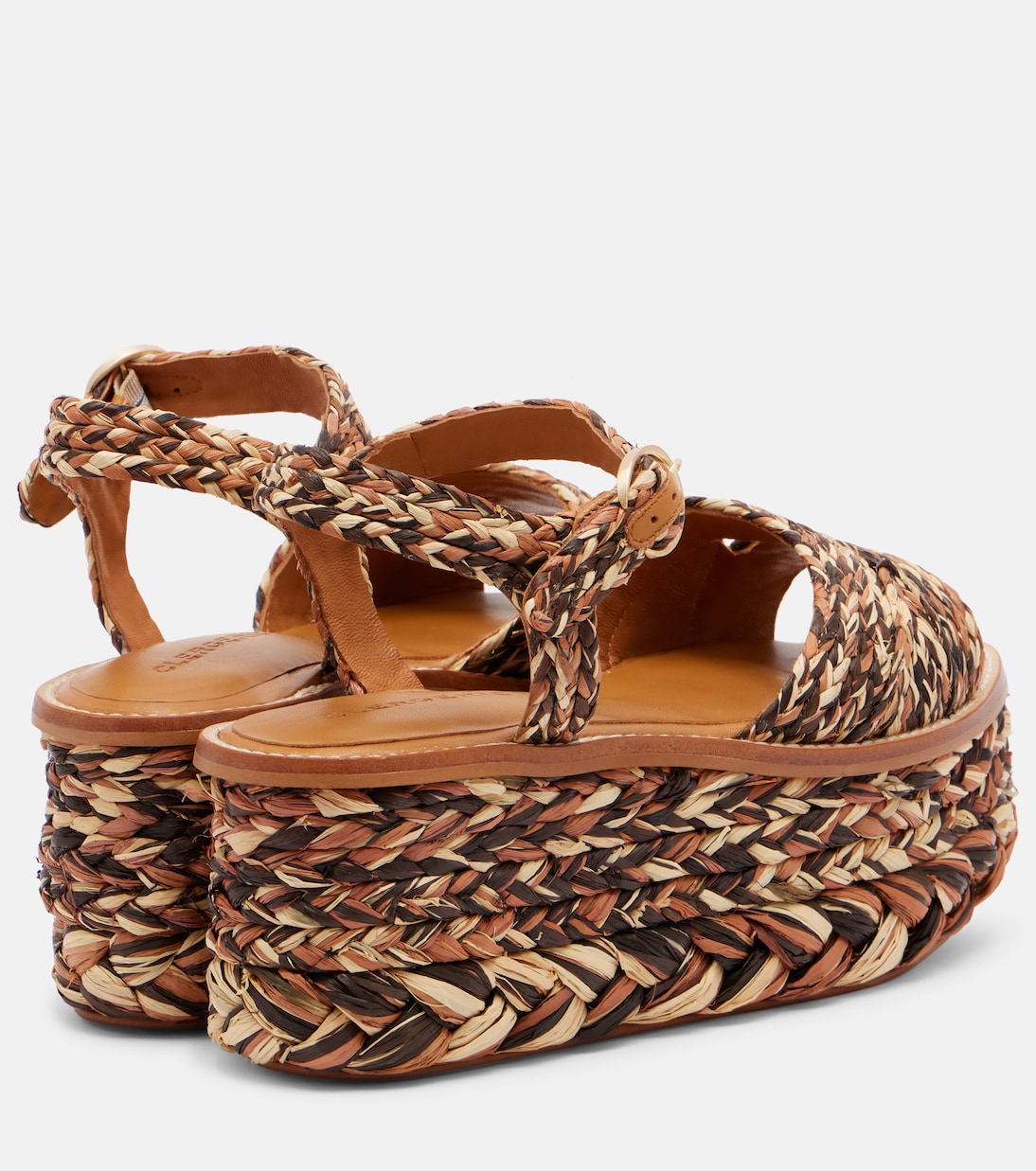 Arty raffia platform sandals | Clergerie