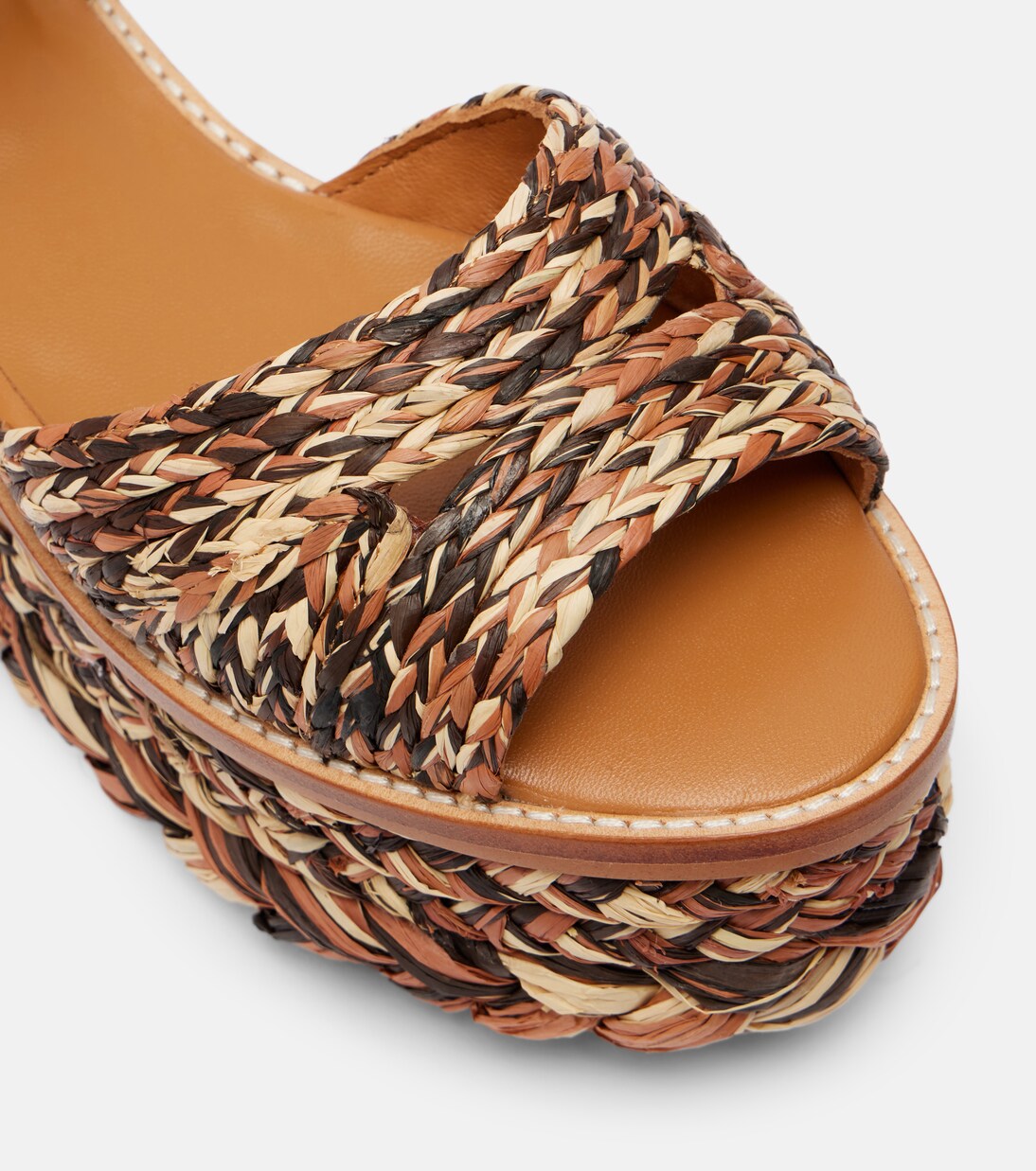 Arty raffia platform sandals | Clergerie