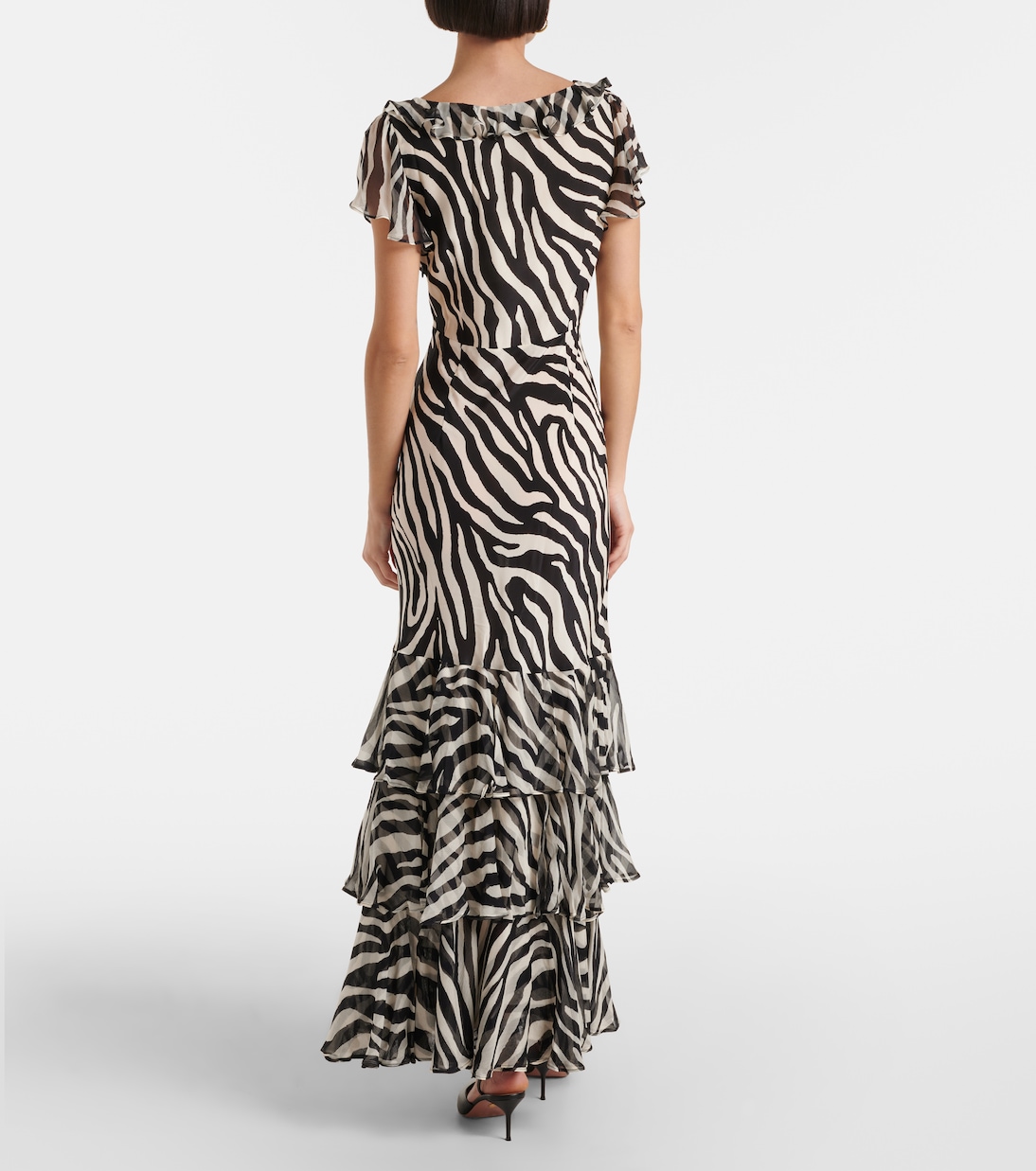 Bedrucktes Maxikleid Amelle aus Seide | Rixo