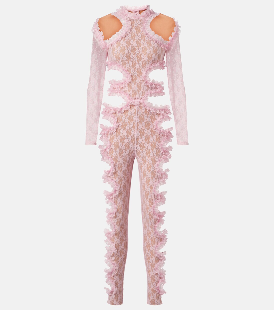 x Christopher Kane cutout lace catsuit | Self-Portrait