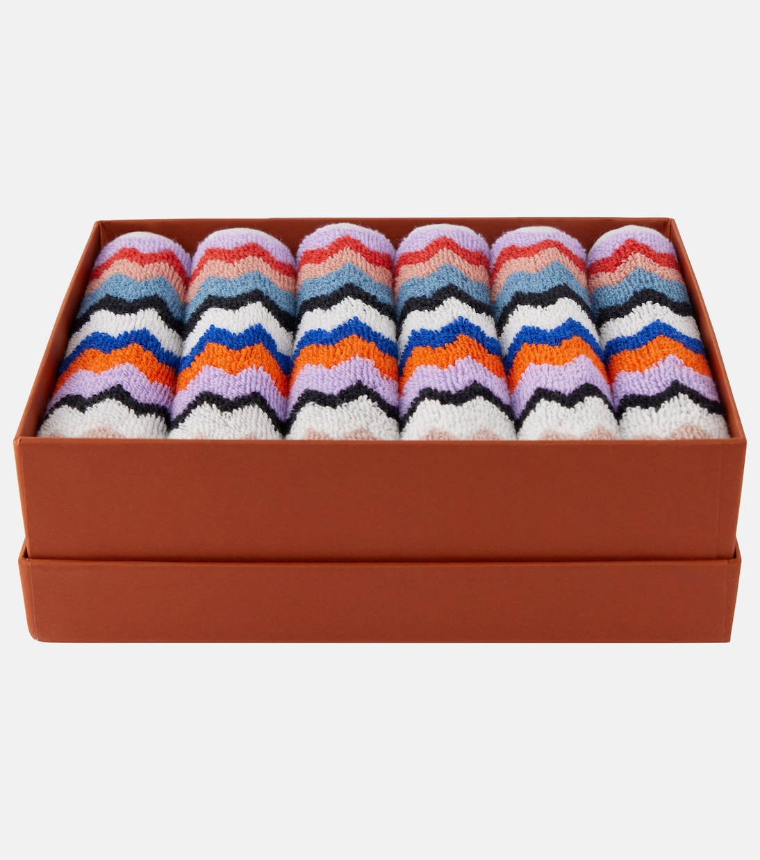 Riverbero set of 6 terry face towels | Missoni