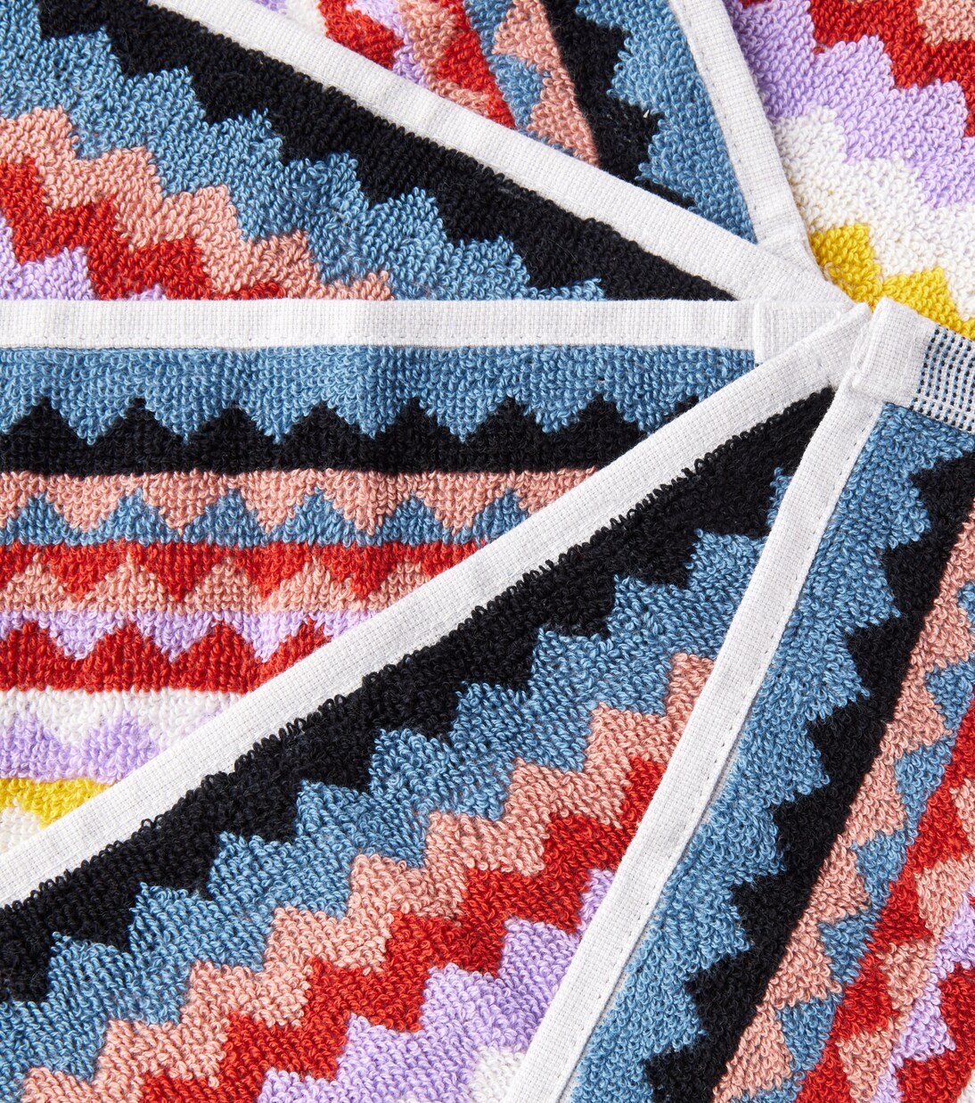 Riverbero set of 6 terry face towels | Missoni
