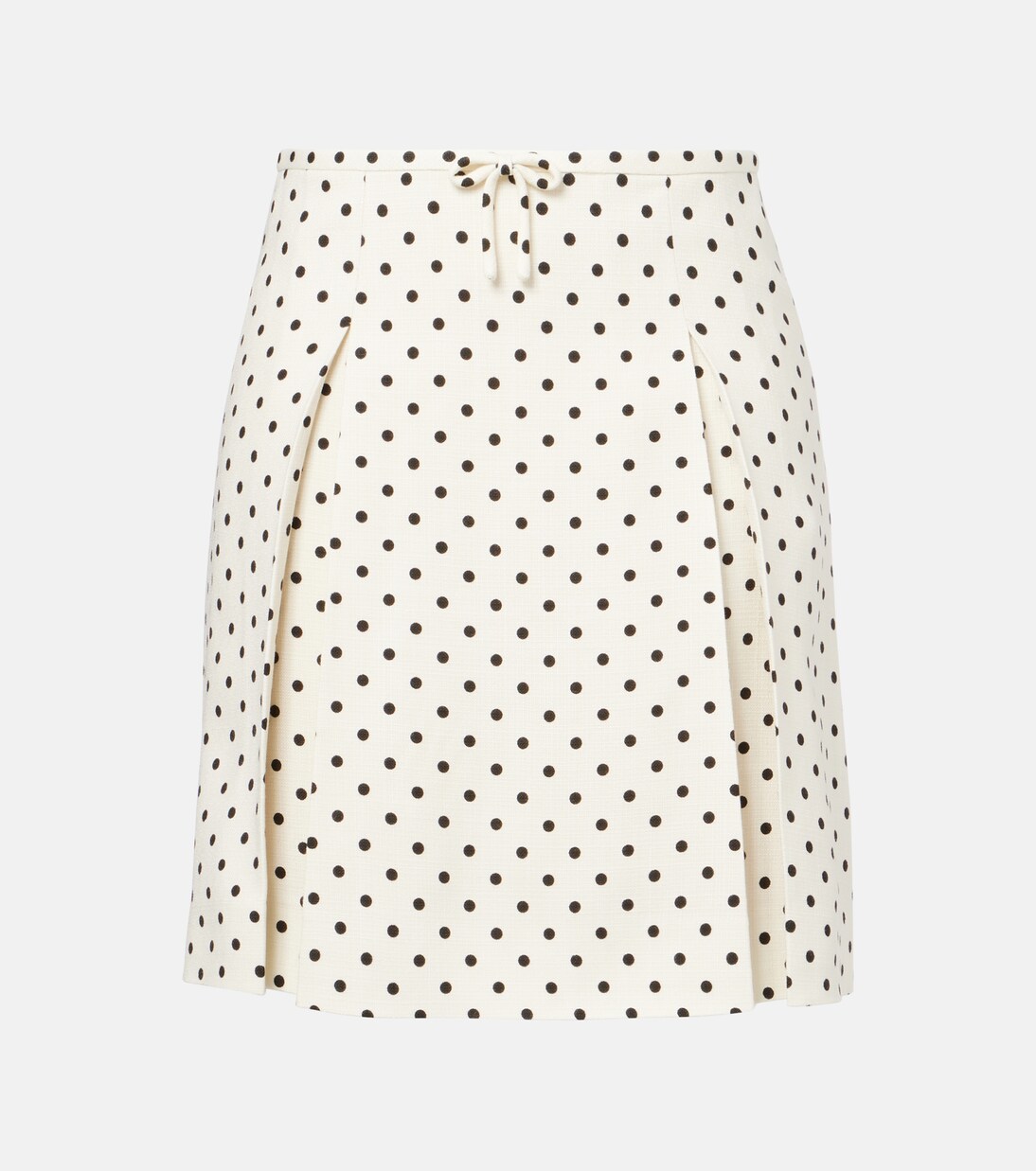 Bow-detail polka-dot miniskirt | Valentino