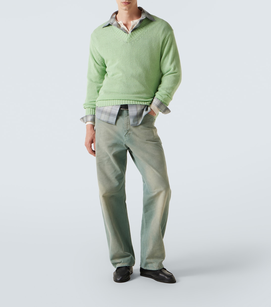 Checked wool shirt | Auralee