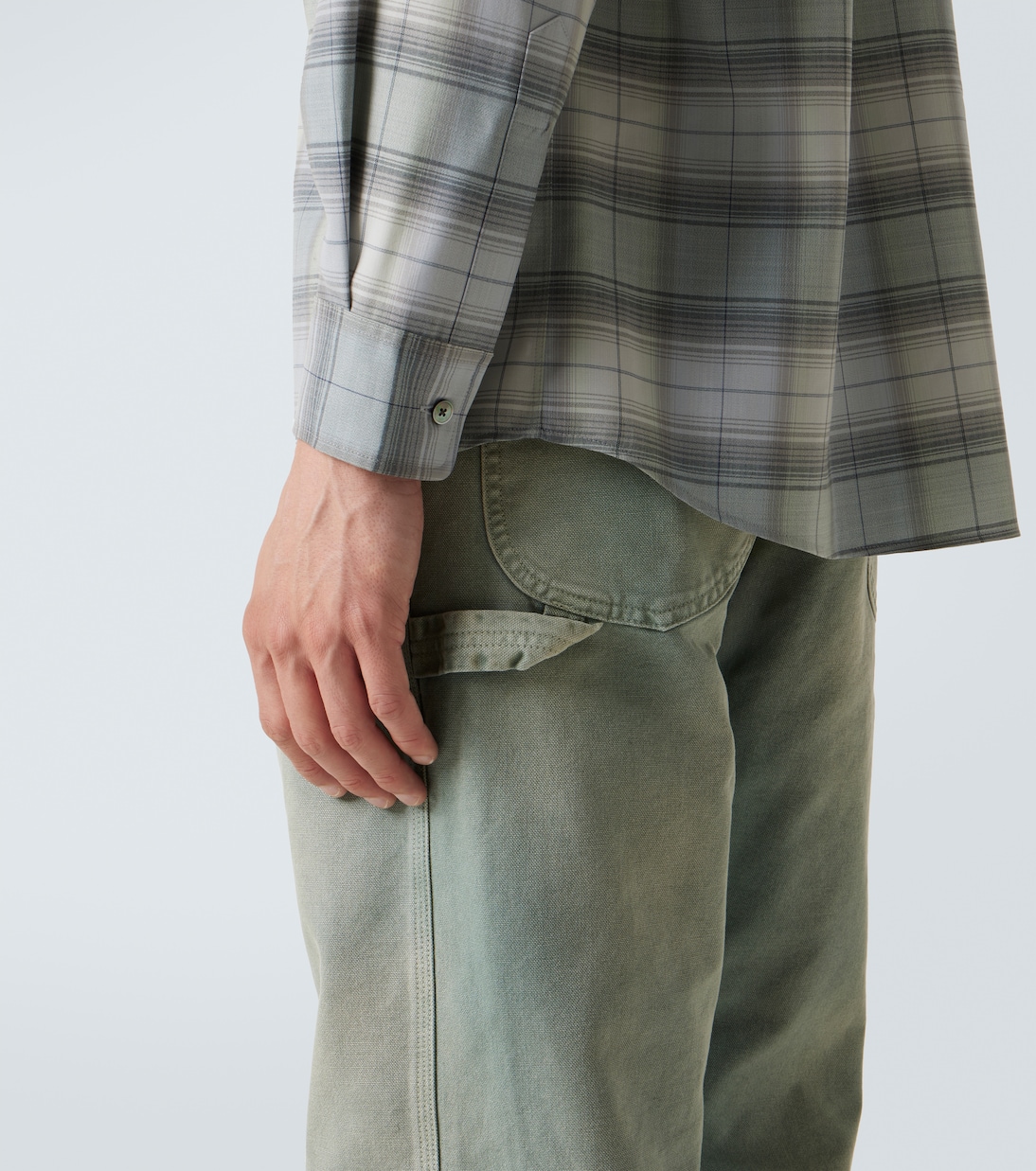 Checked wool shirt | Auralee