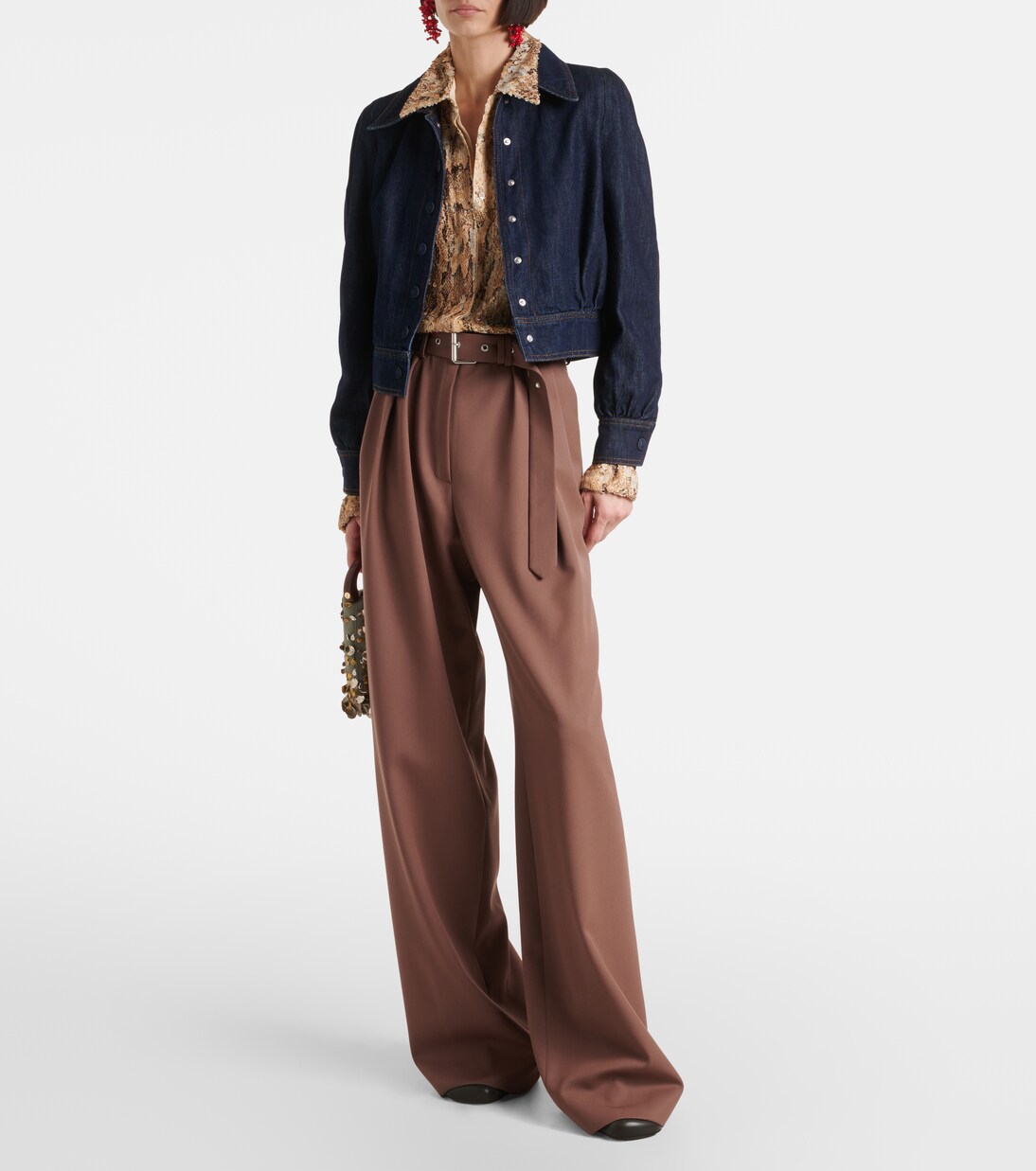 Cropped denim jacket  | Dries Van Noten