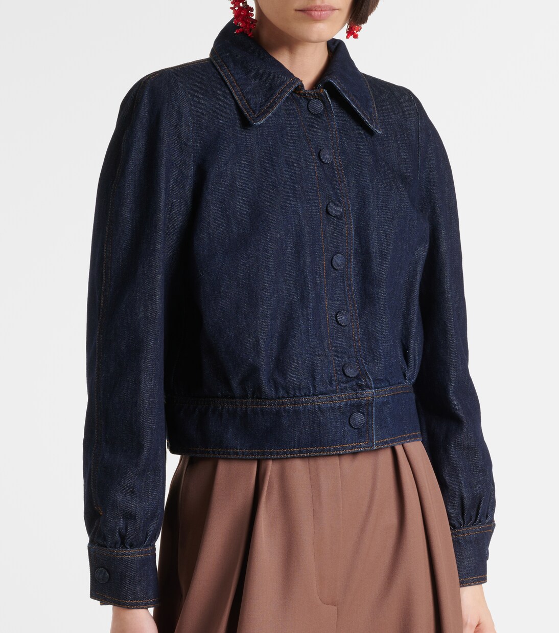 Cropped denim jacket  | Dries Van Noten