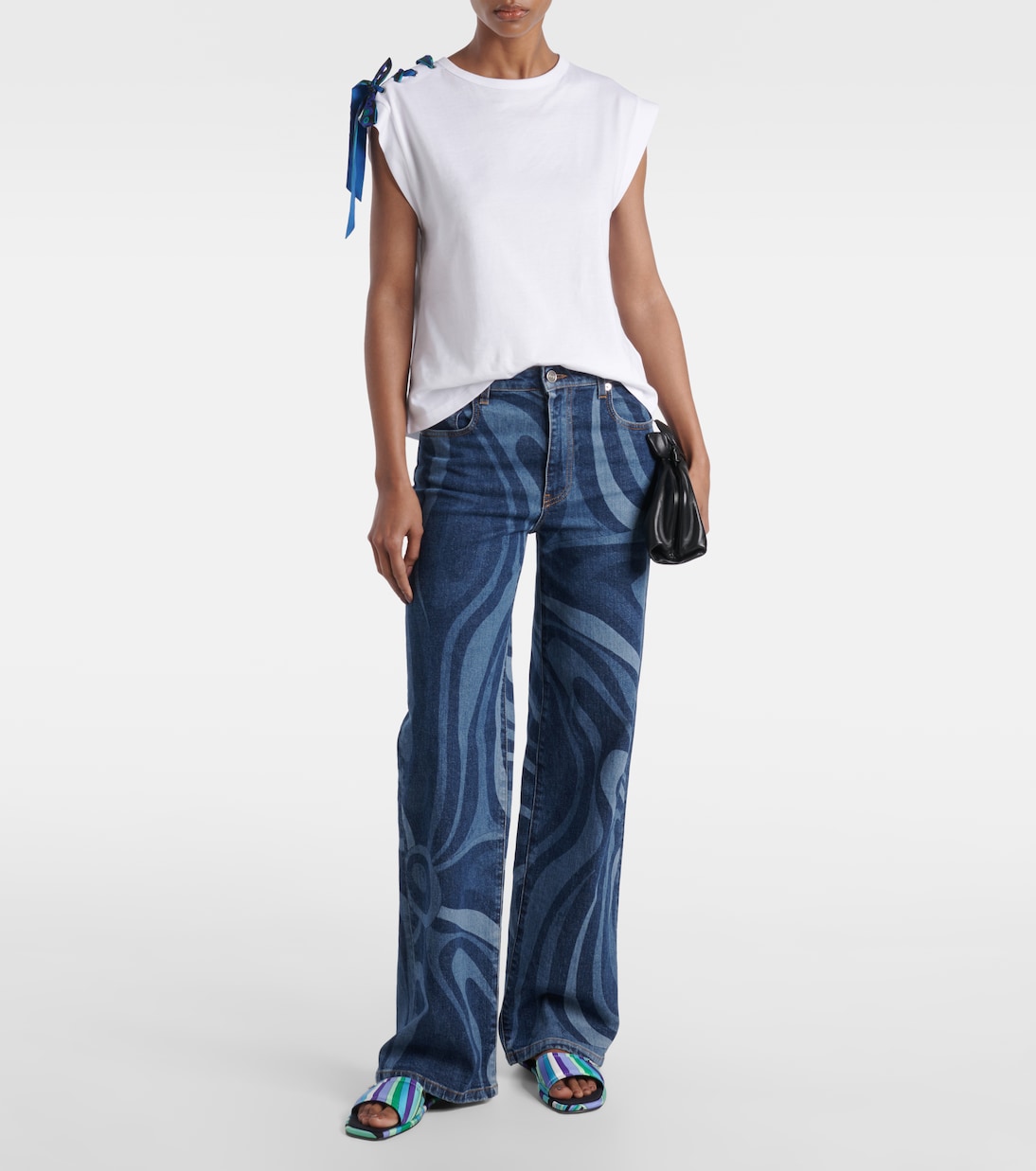 T-shirt in cotone con dettaglio Iride | Pucci